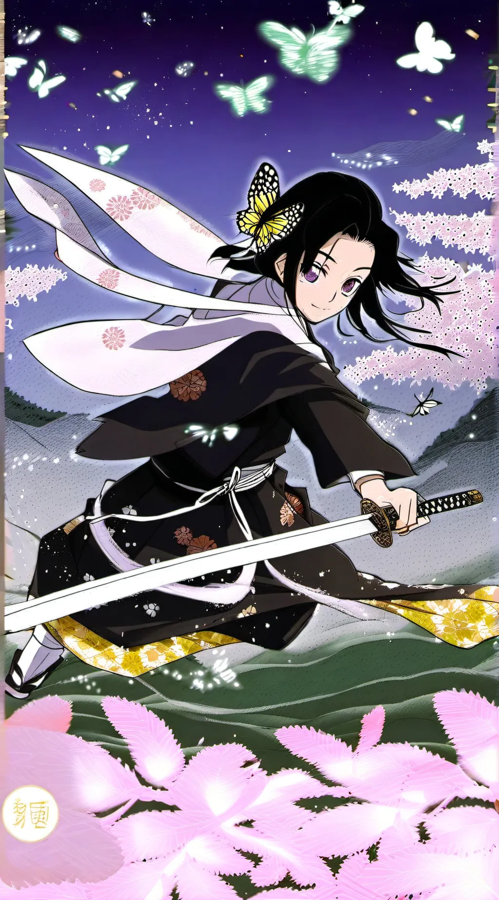 ai character: Shinobu  background