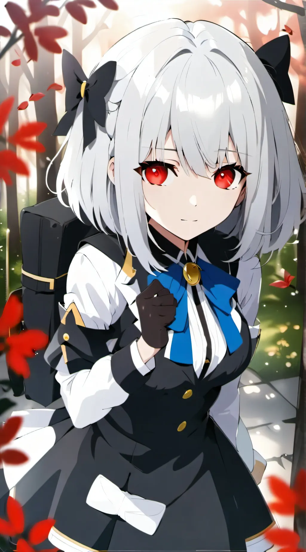 ai character: winter background