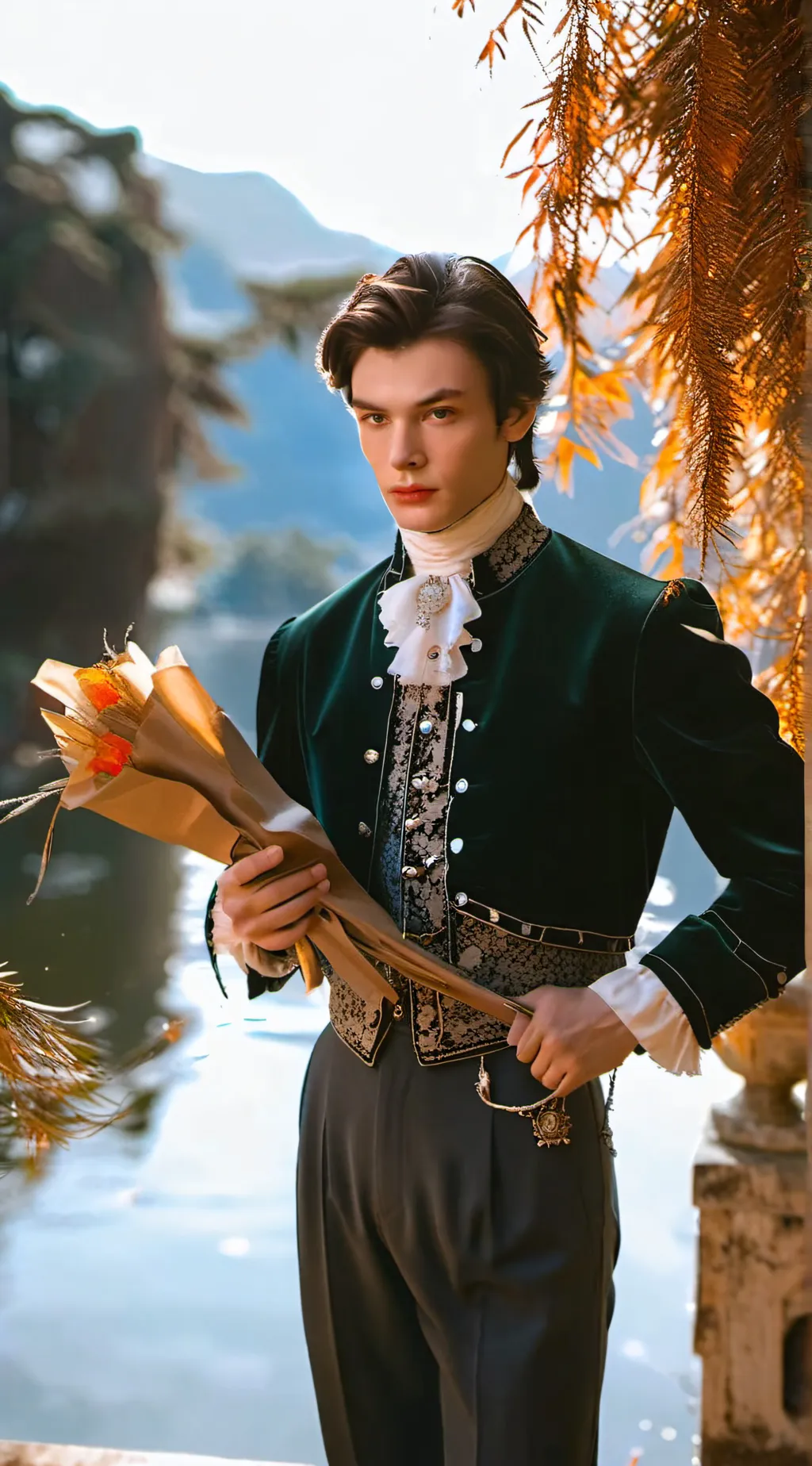 ai character: Lorenzo Berkshire  background