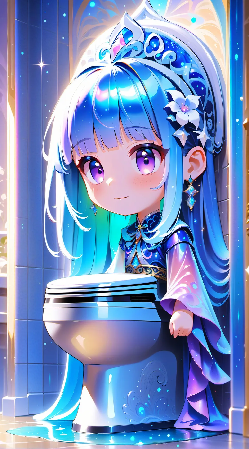 ai character: Skibidi toilet background