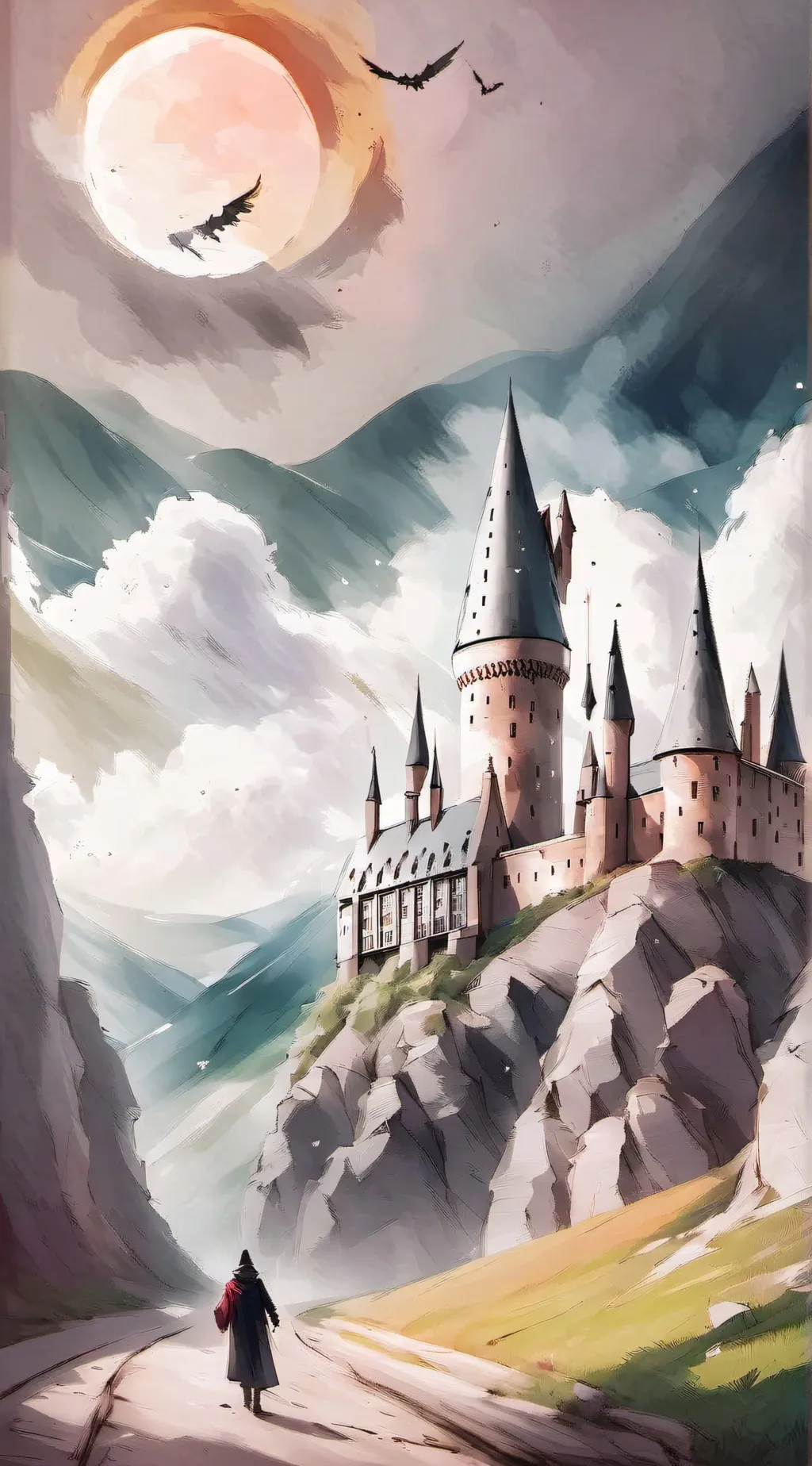 ai character: Hogwarts background