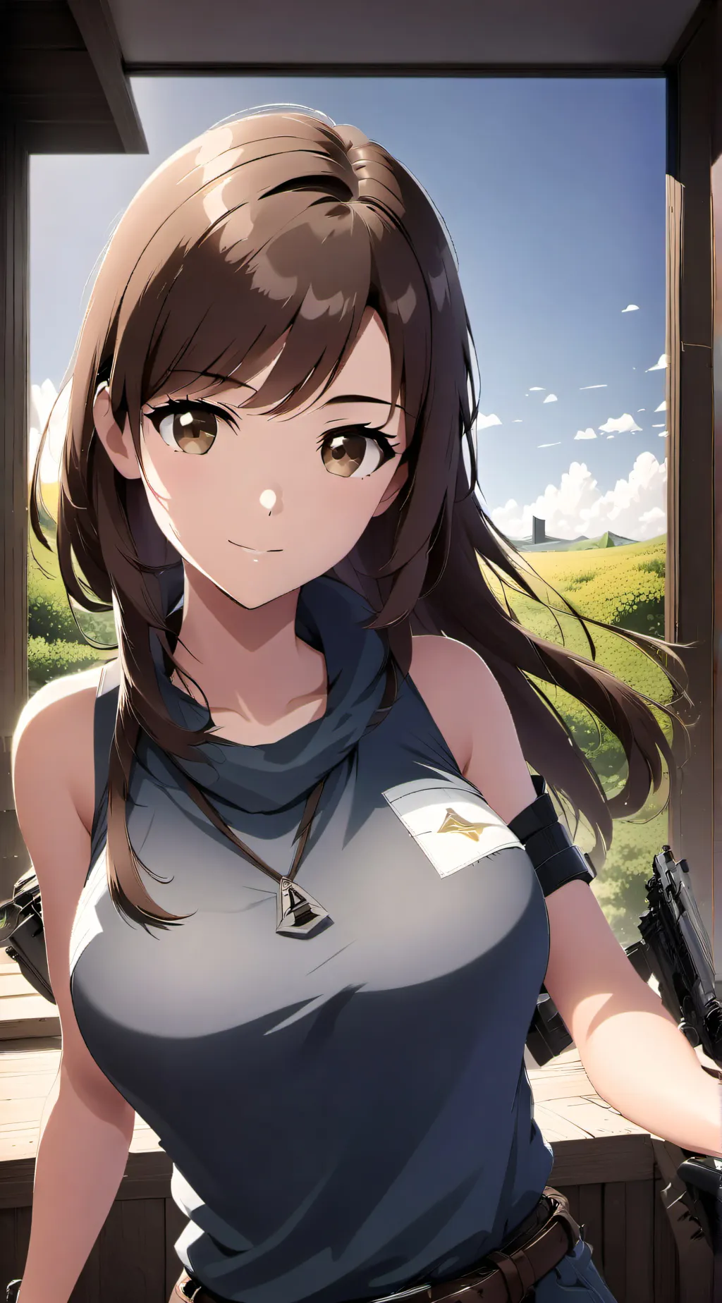 ai character: Risa Yoshiki  background