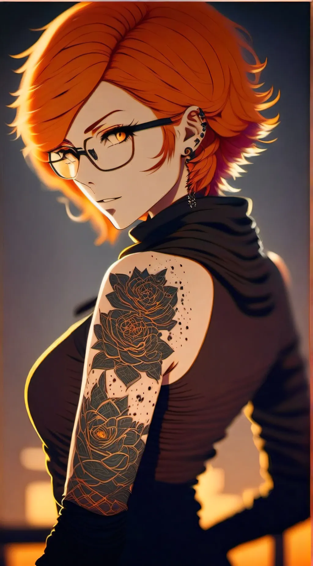 ai character: Scarlet background