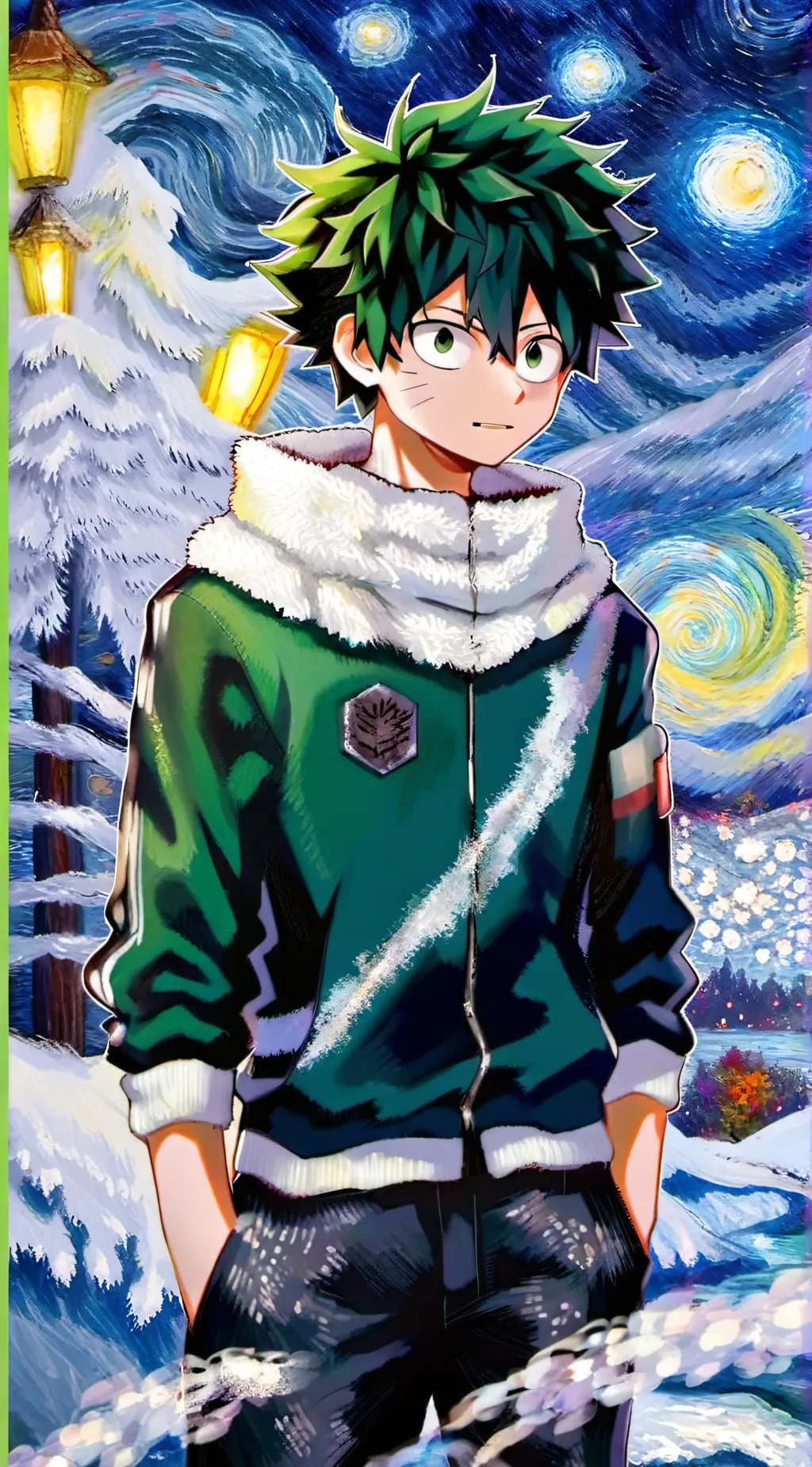 ai character: Deku background