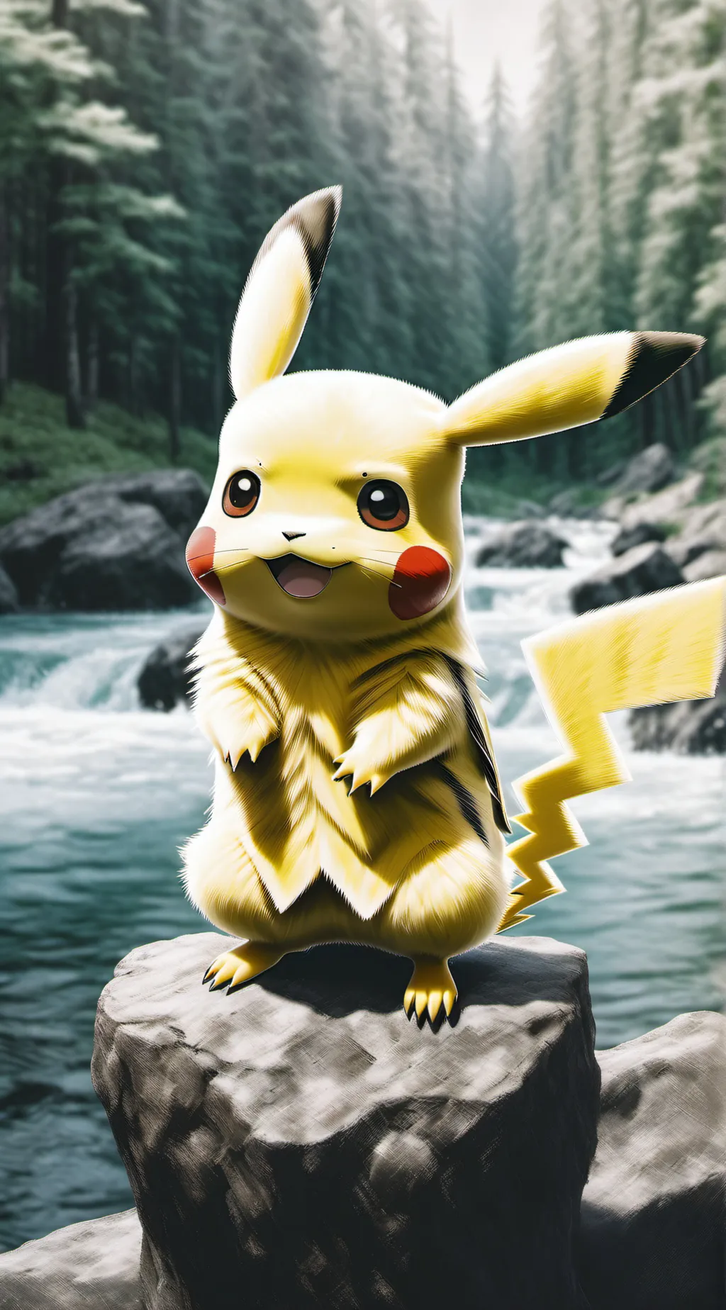 ai character: Pikachu background
