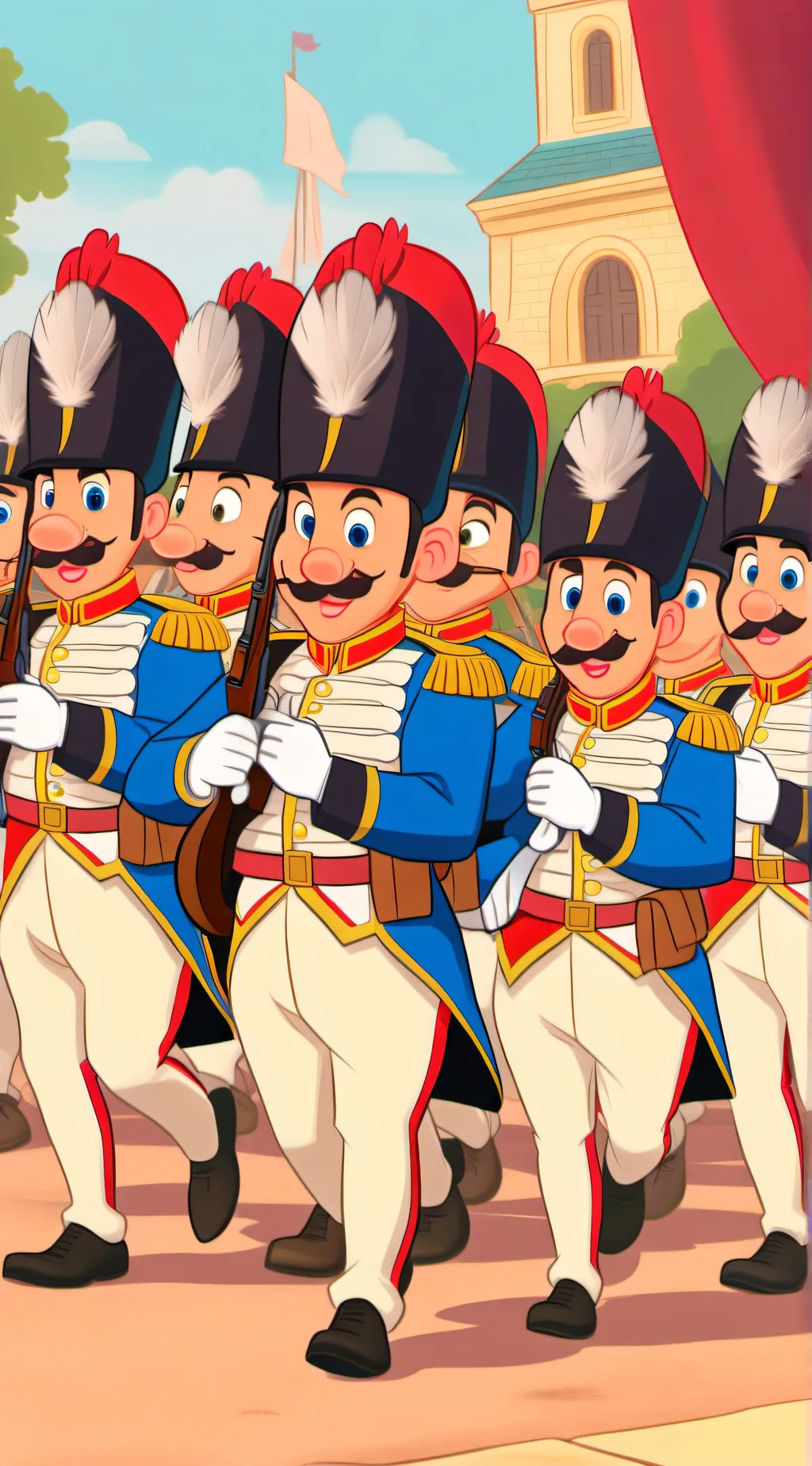 ai character: Mario? background