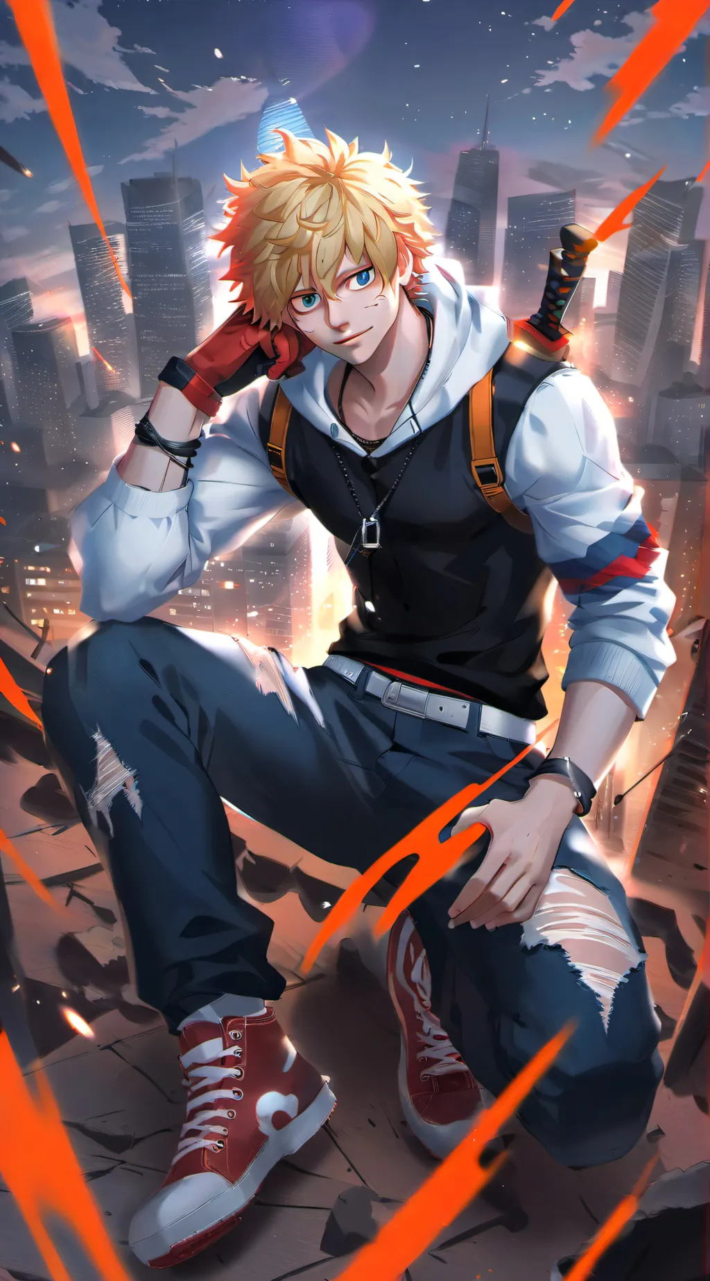 ai character: Bakugo background