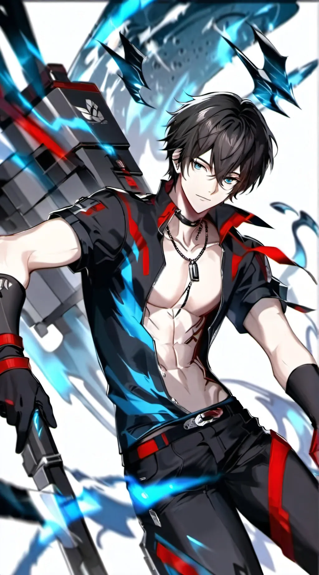 ai character: ❤️💙Michael 💙❤️ background