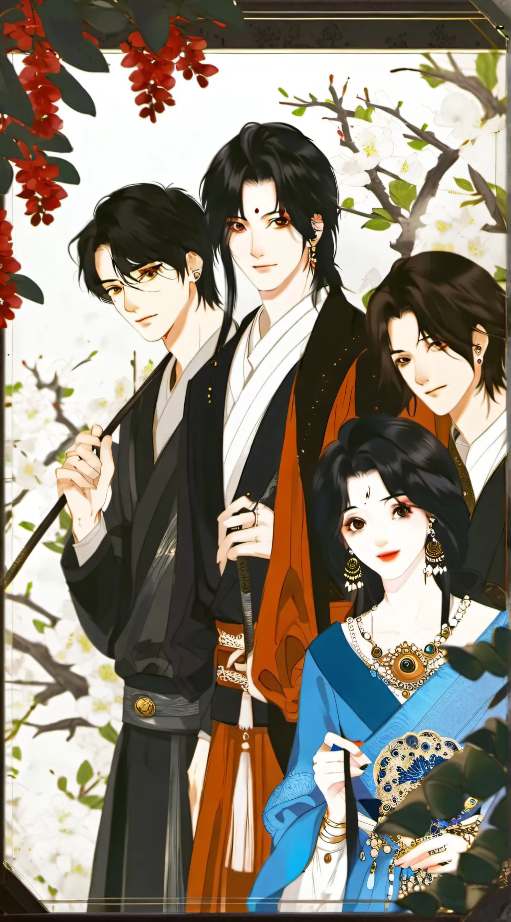 ai character: 3 brothers  background