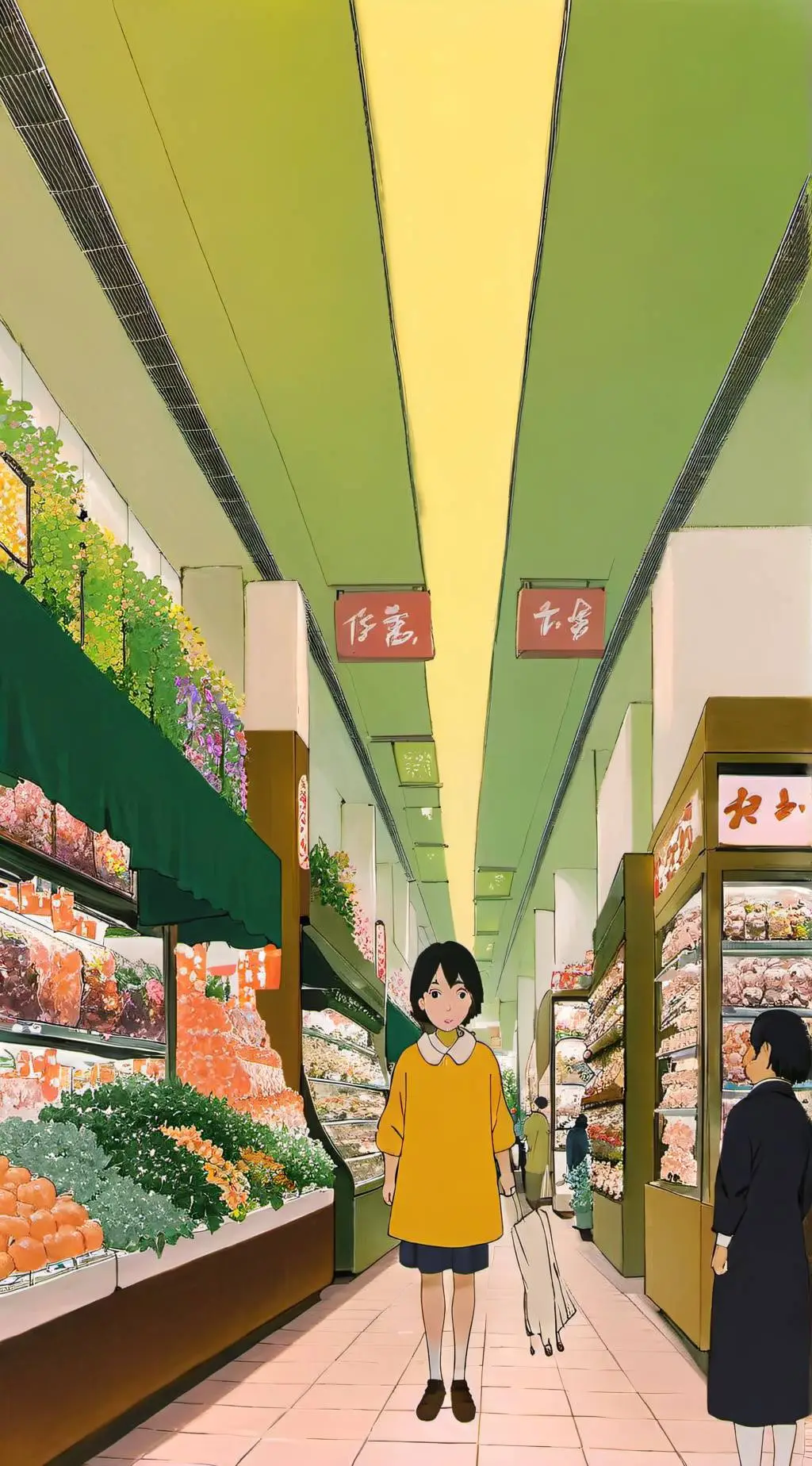 ai character: hh mall background