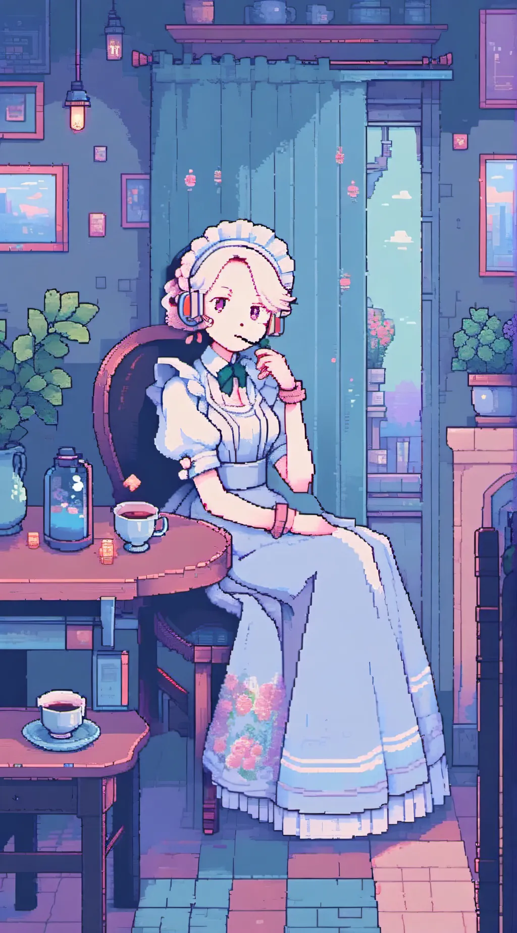 ai character: stella background