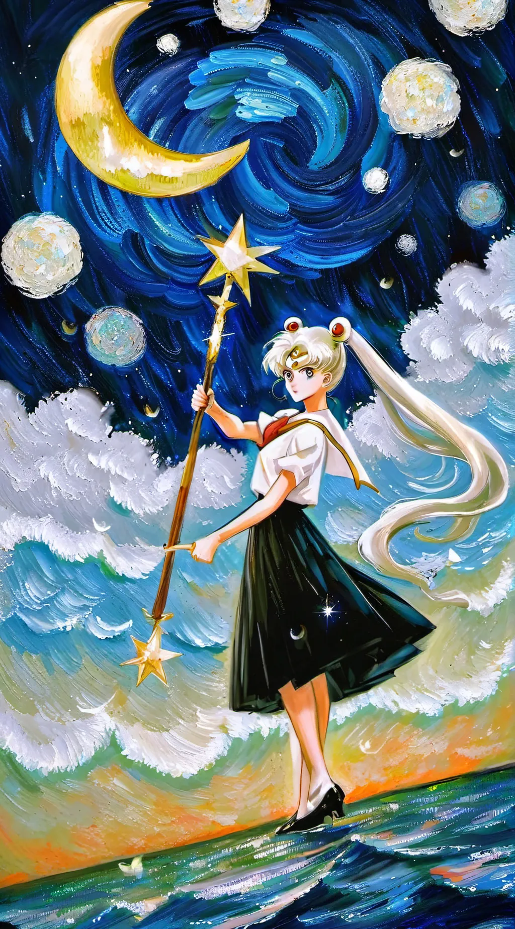 ai character: sailor moon background