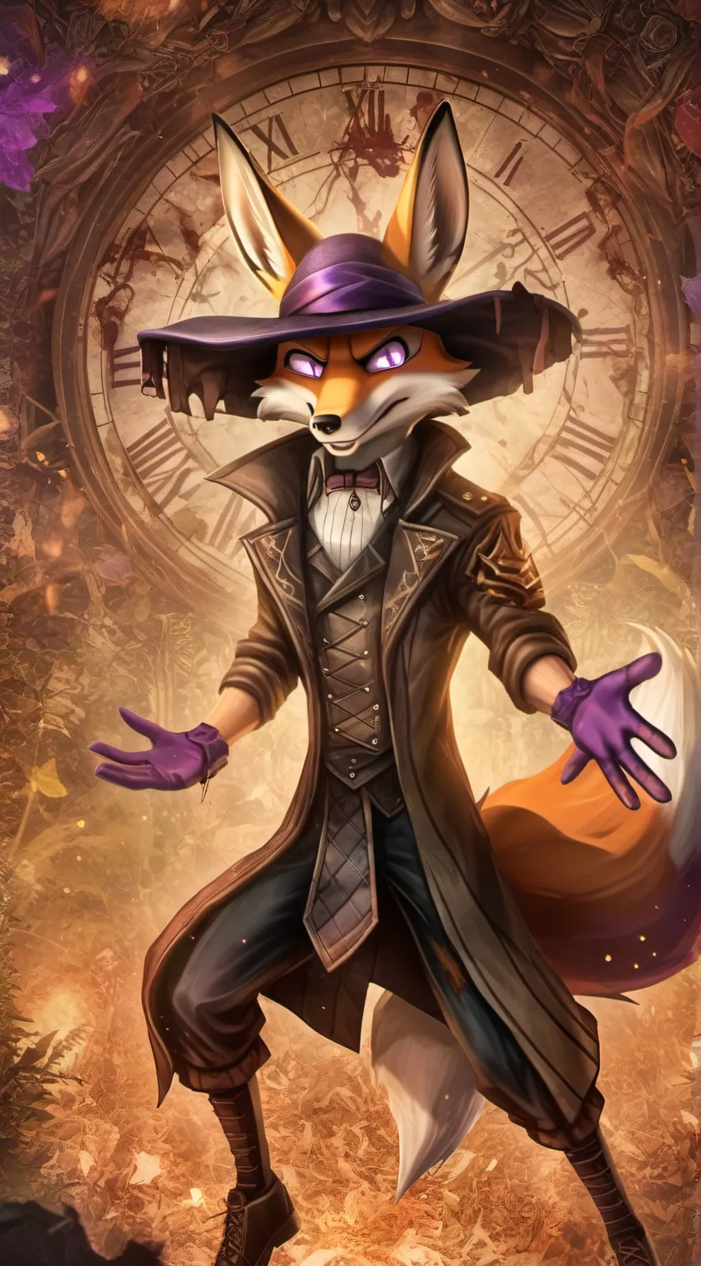 ai character: Fox from dora background