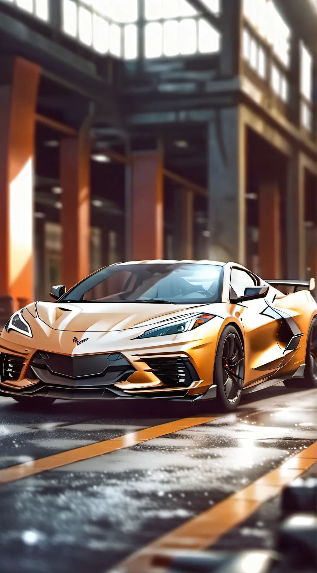 ai character: Corvette C8 Z06 background