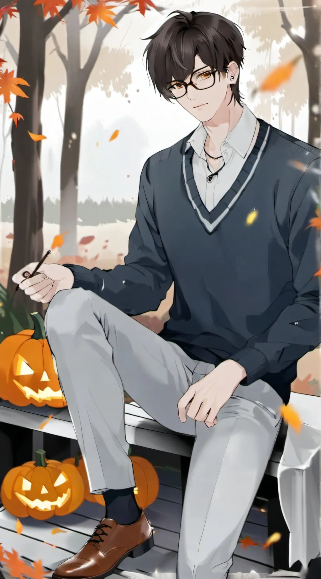 ai character: mark background