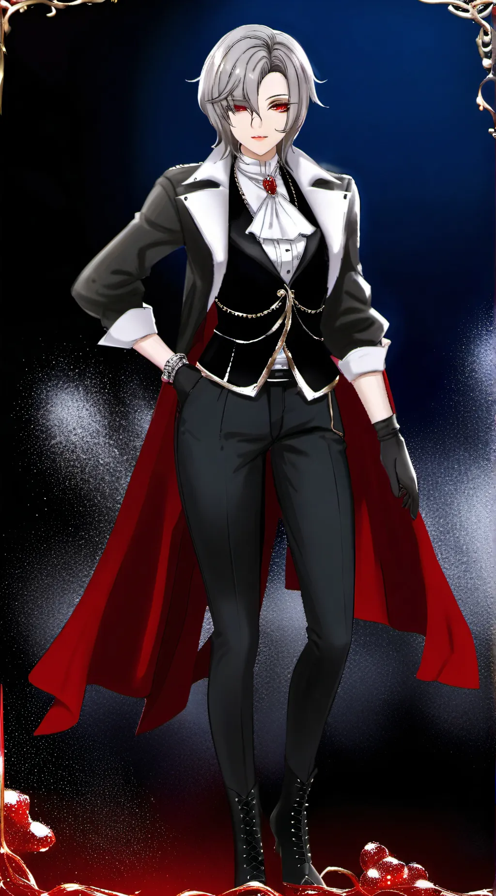 ai character: Arlecchino TG TF background