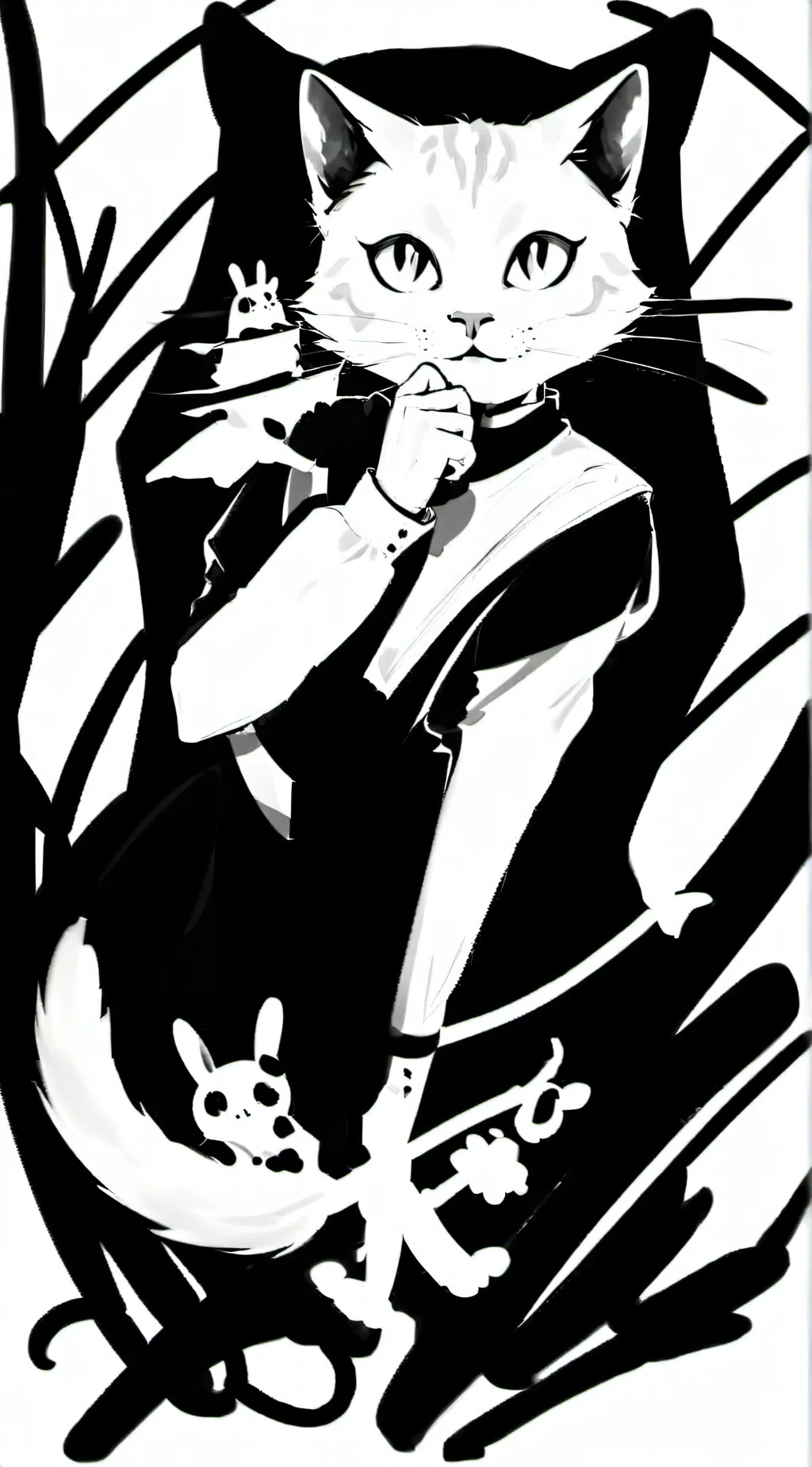 ai character: DW on a road trip background