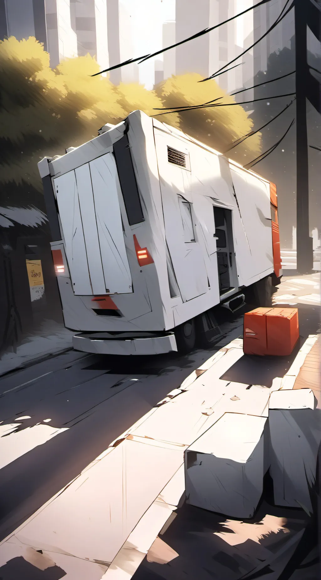 ai character: block background