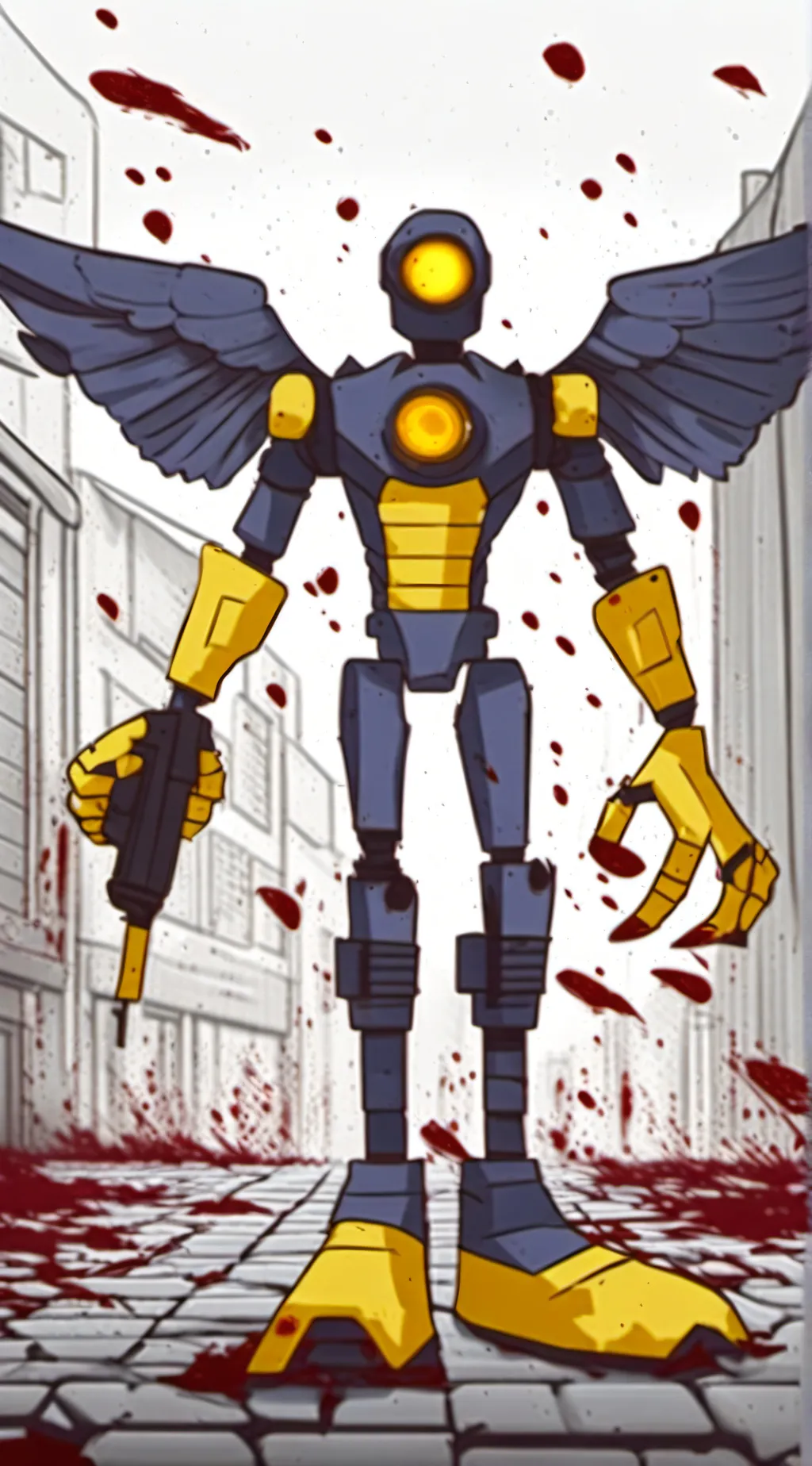 ai character: V1 (ULTRAKILL) background