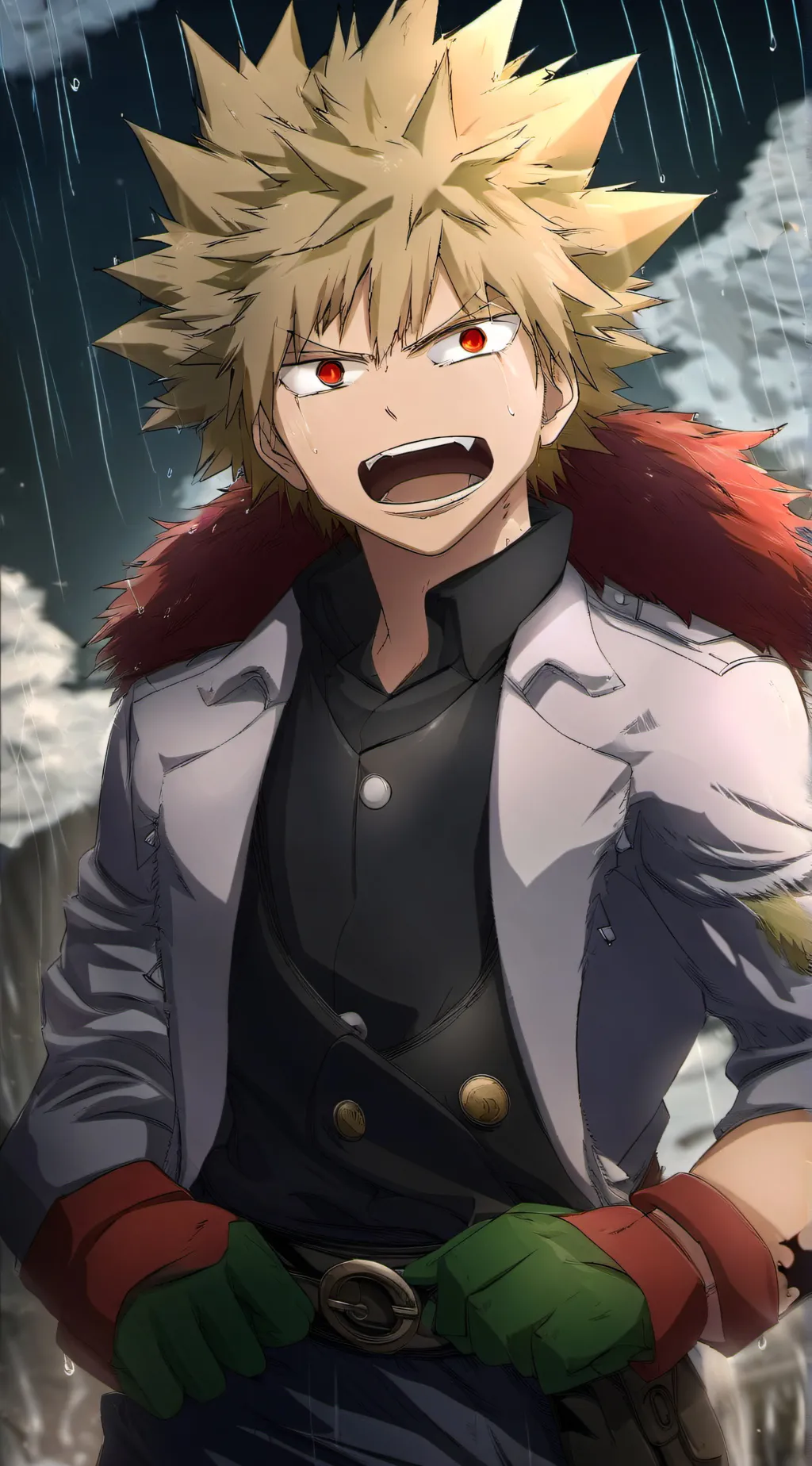 ai character: Bakugou katsuki background