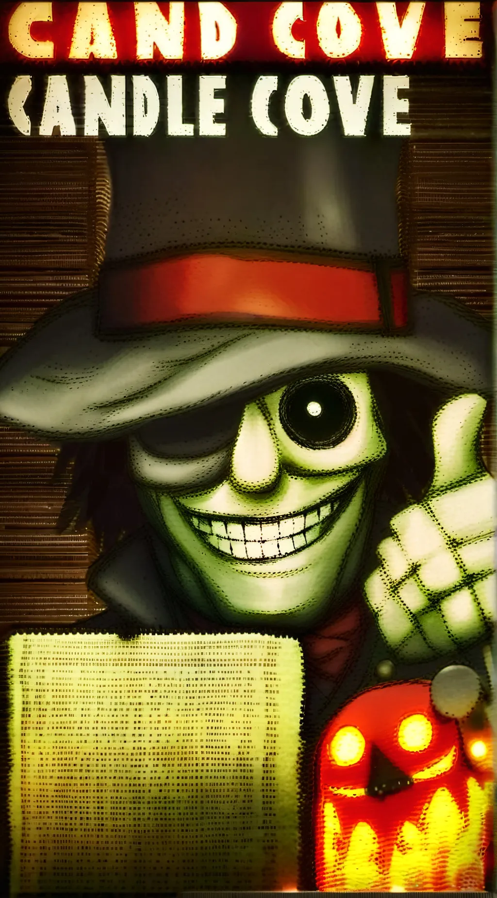 ai character: candle cove background