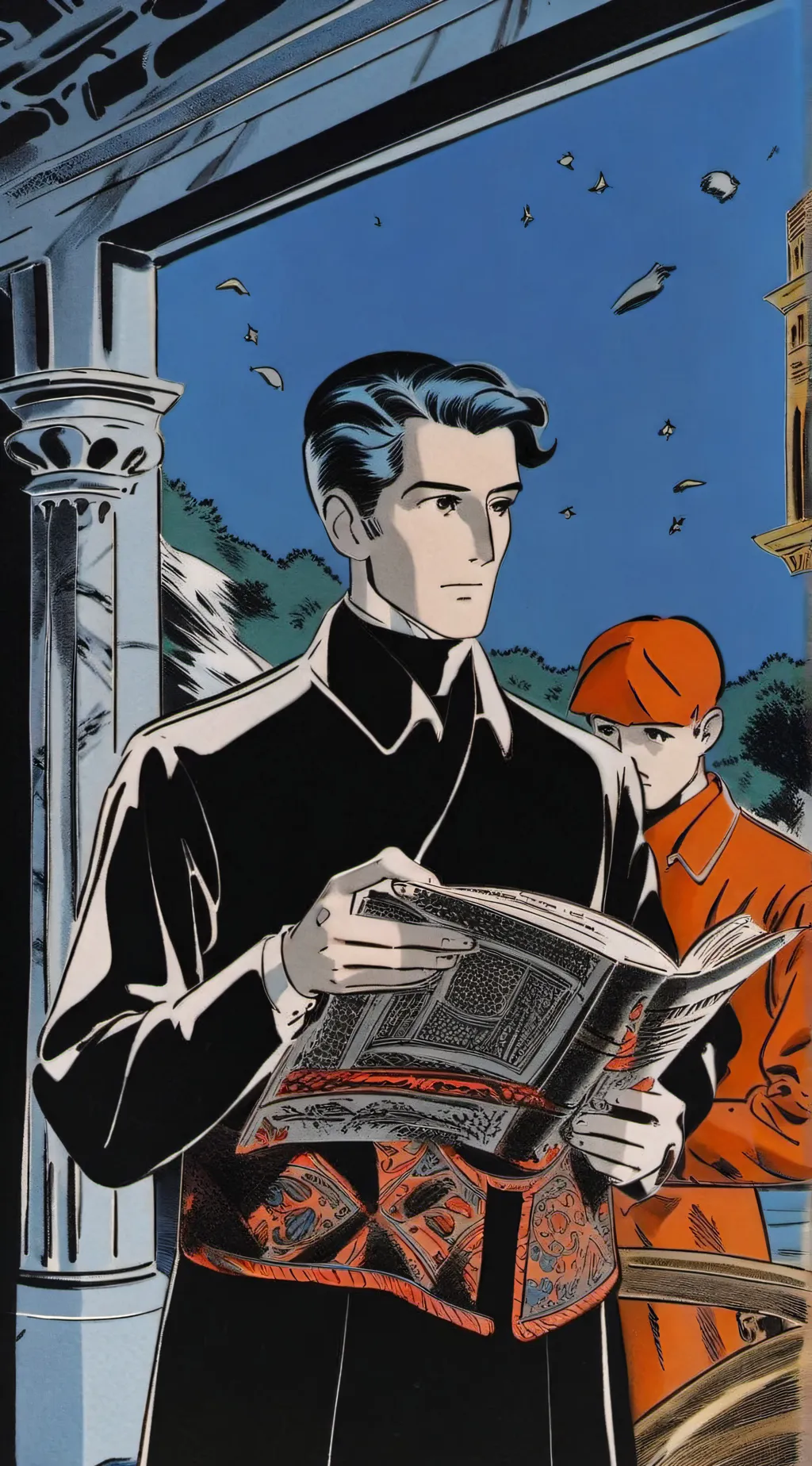 ai character: radioapple background