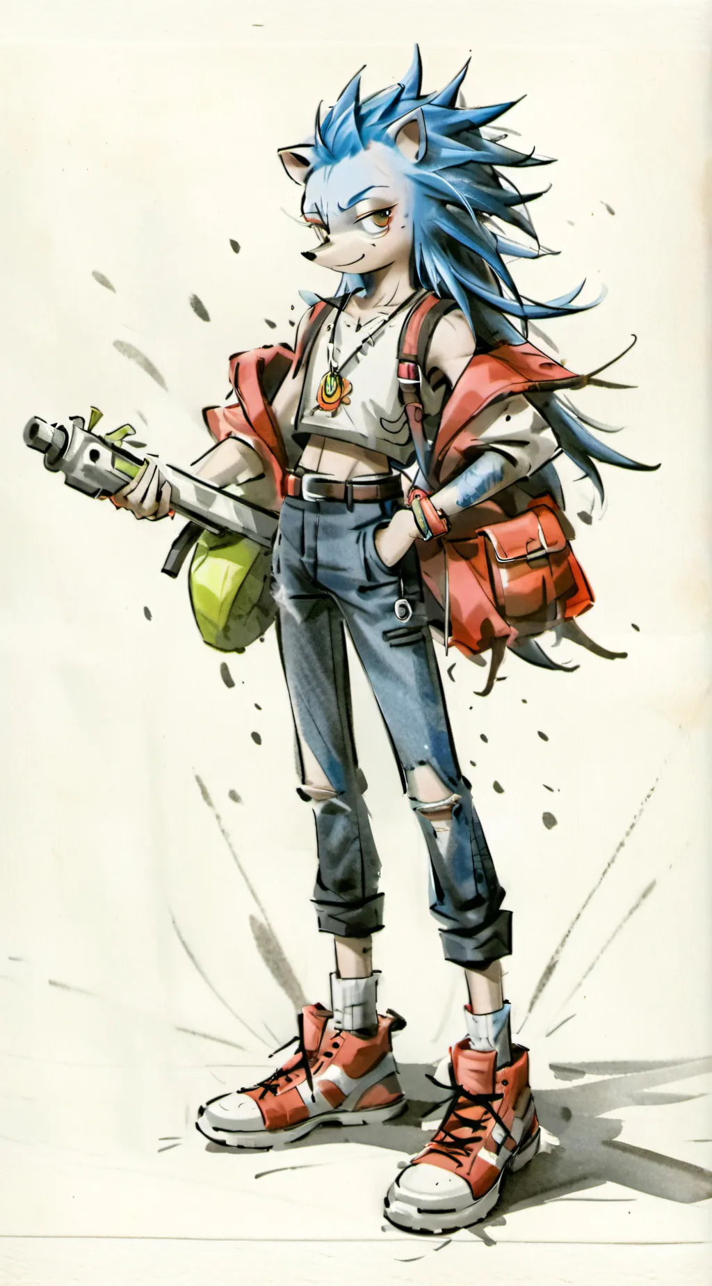 ai character: Sonic background