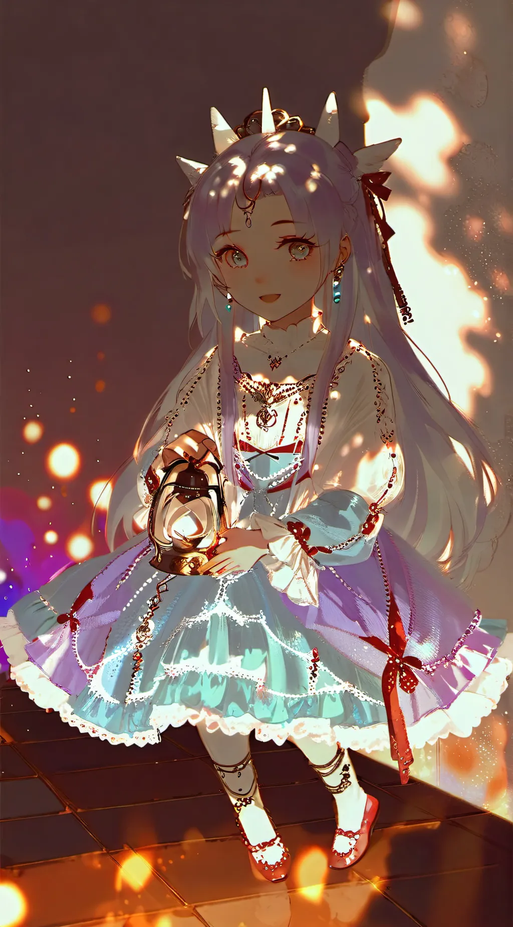 ai character: excitement background