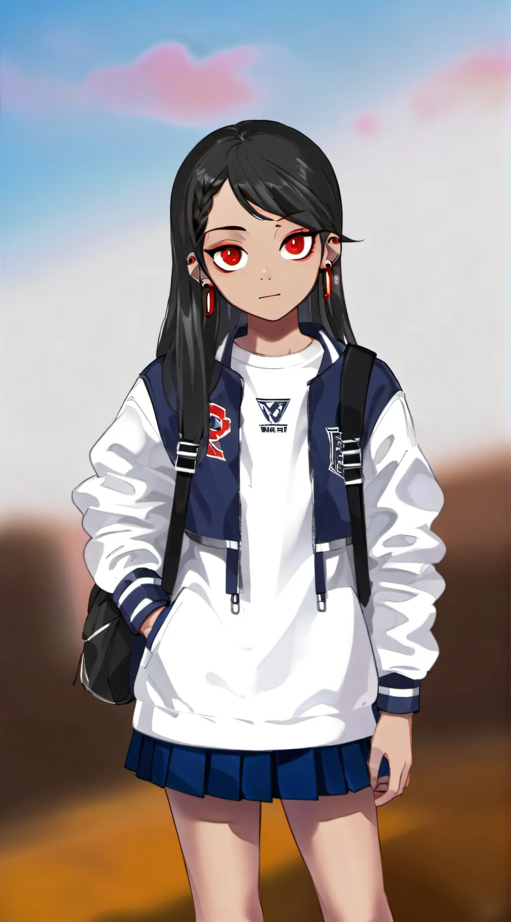 ai character: wensday background