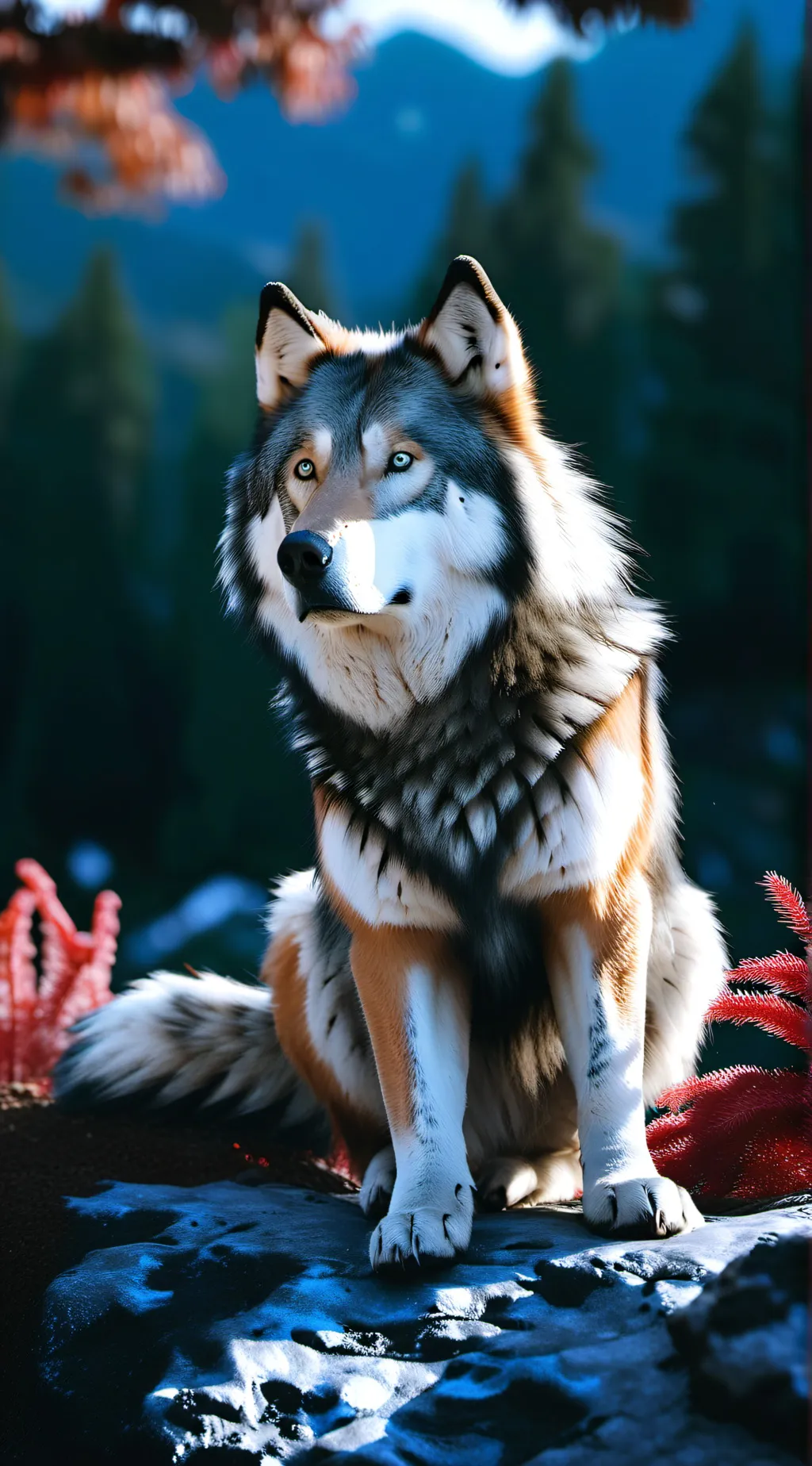 ai character: Safe place background