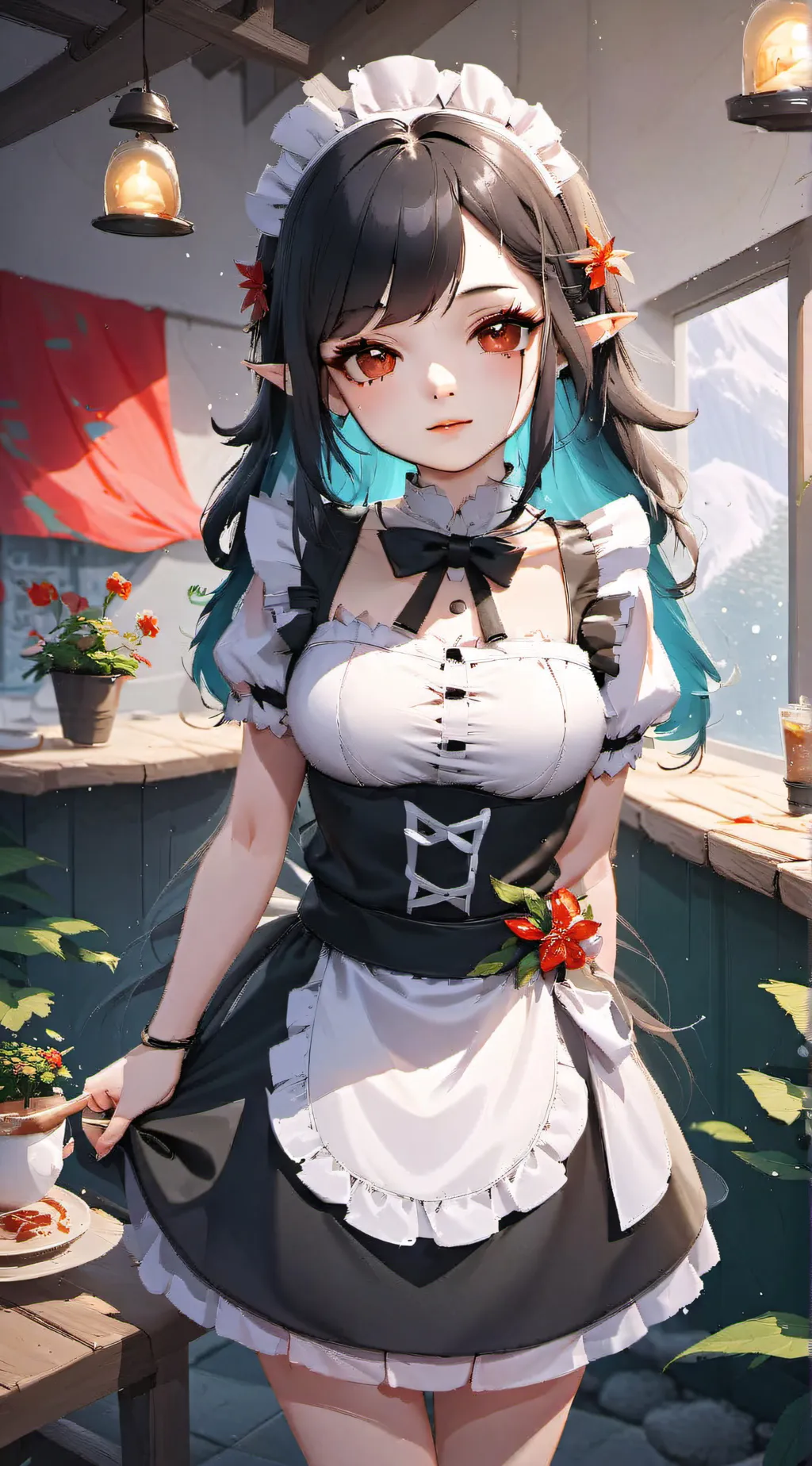 ai character: Luna  background