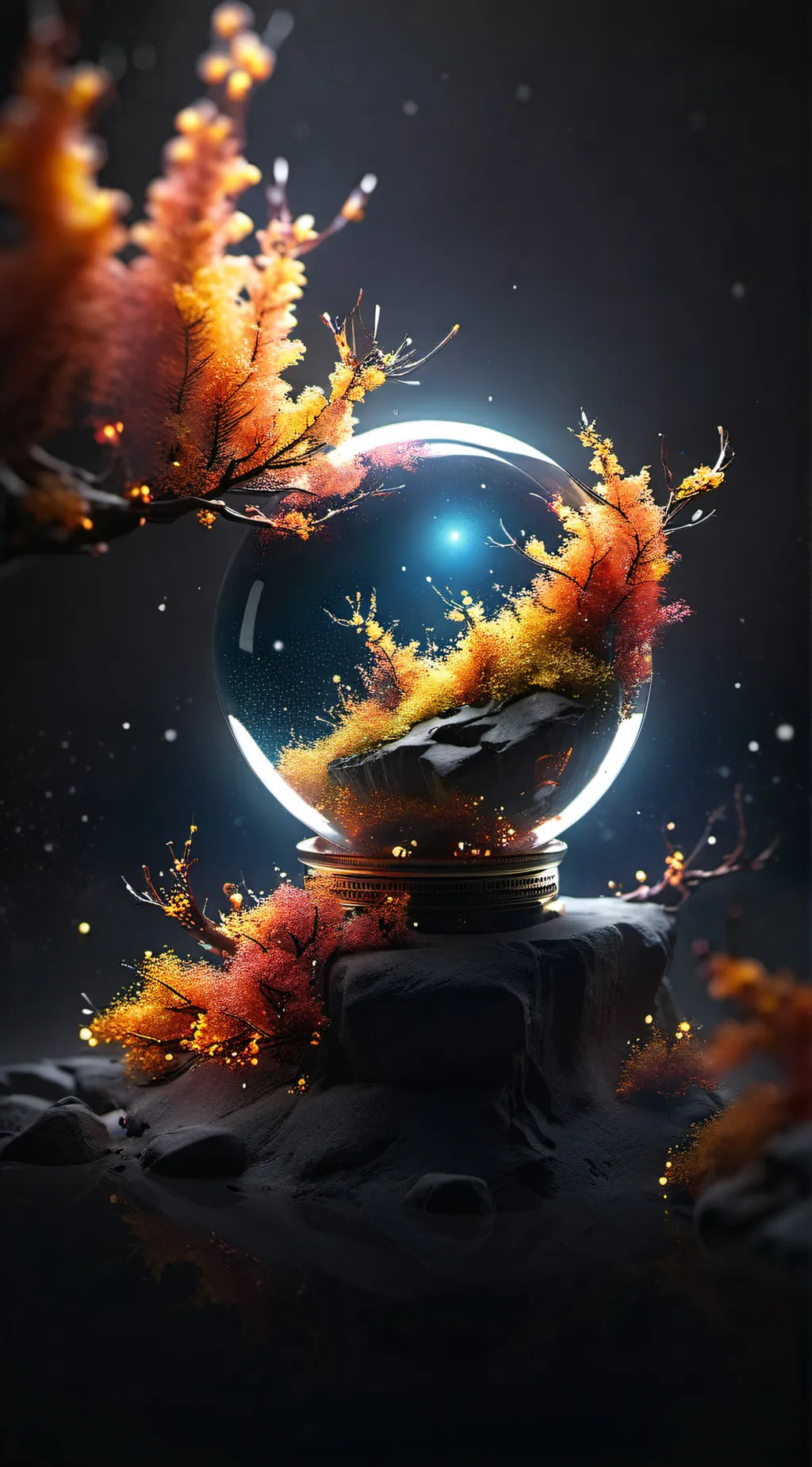 ai character: Kny Christmas background