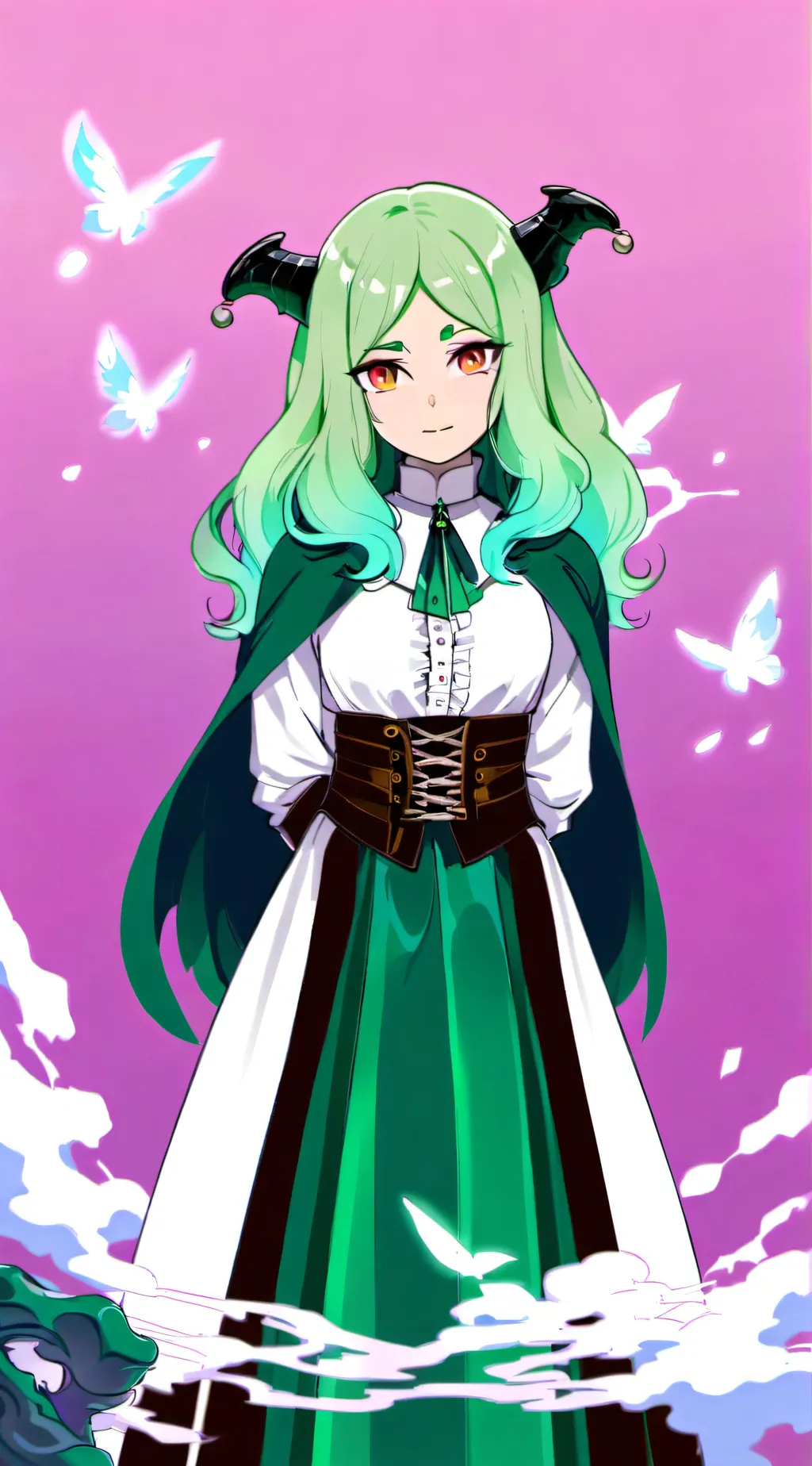 ai character: kira (demon form) background