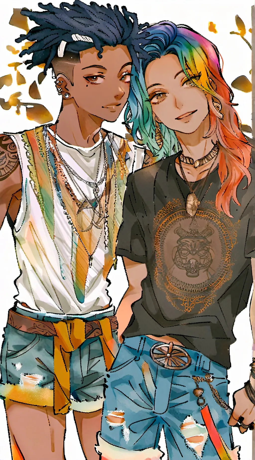 ai character: Damien and max background