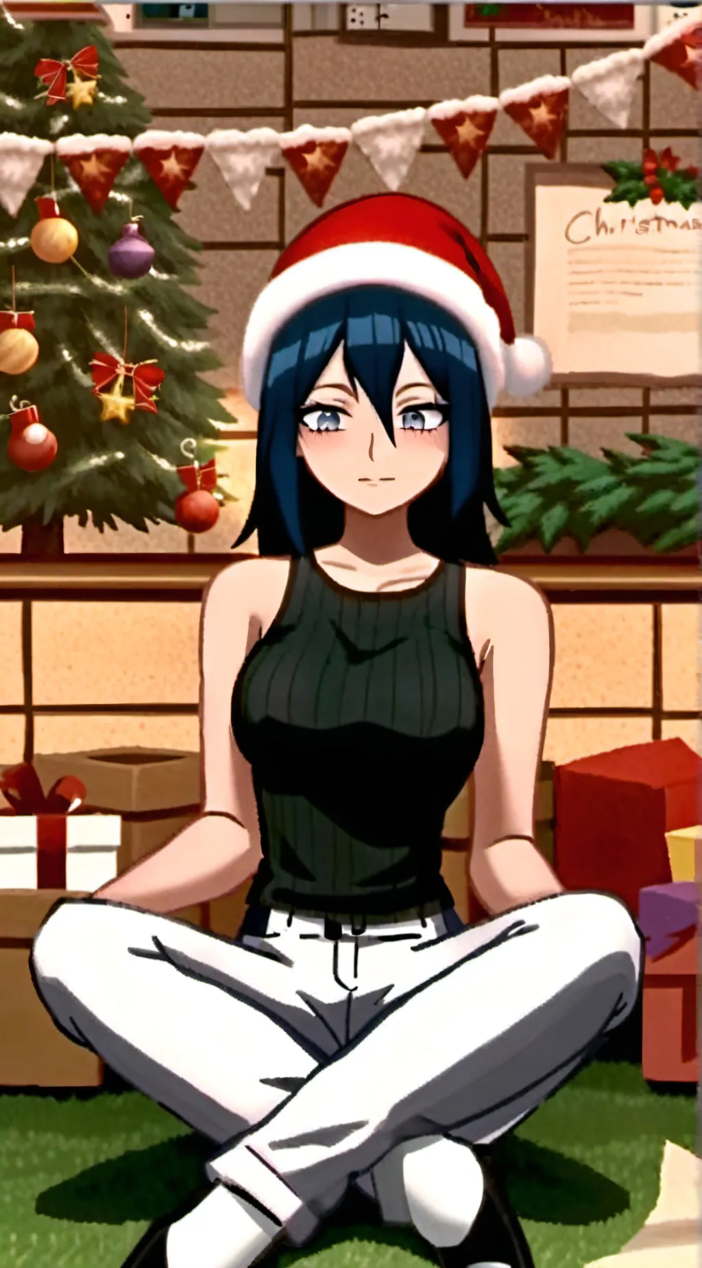 ai character: Miss circle background