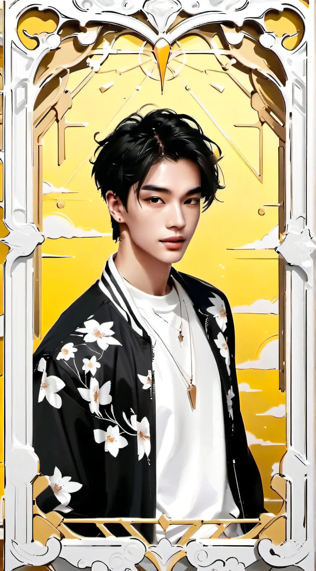 ai character: Hyunjin  background