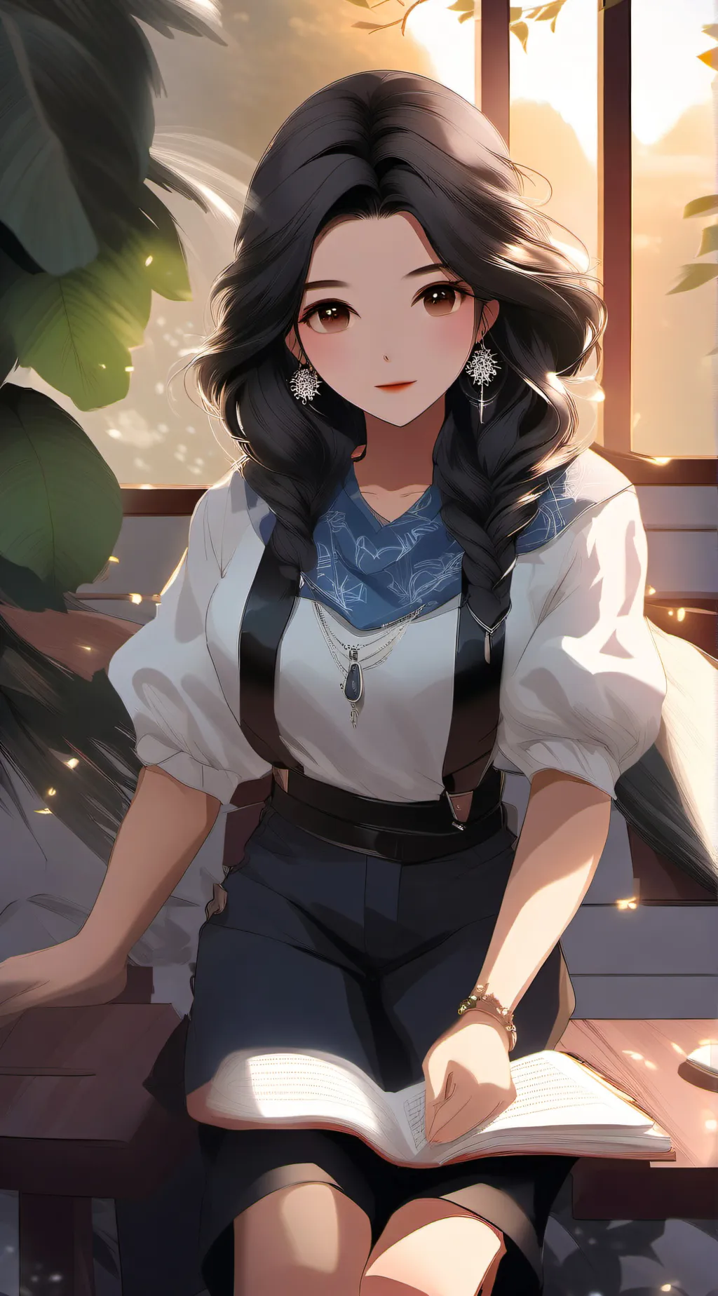 ai character: angel background