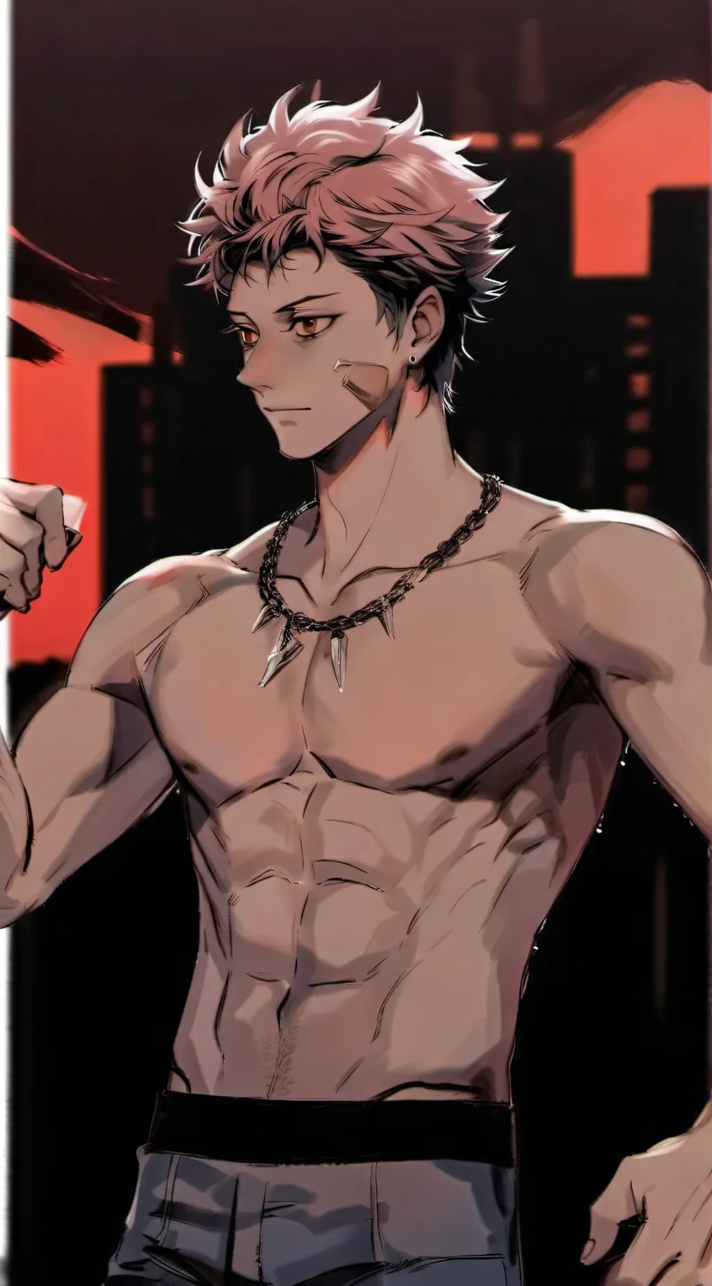 ai character: Sukuna  background