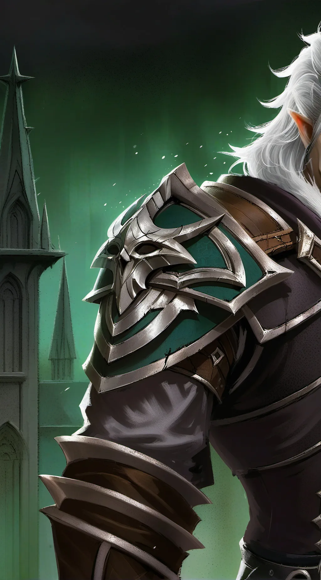 ai character: A green globecreep background