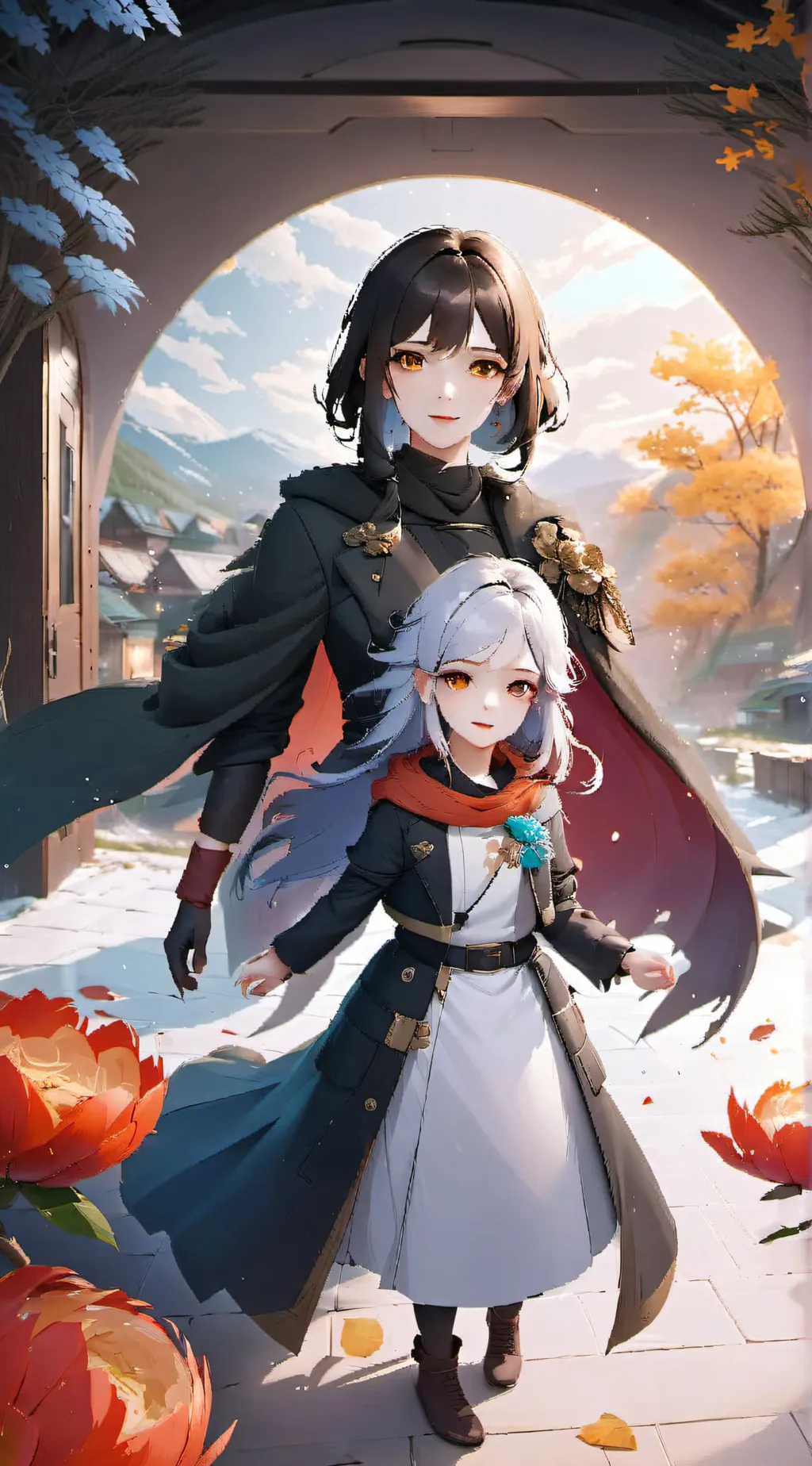 ai character: Rose & Anya background