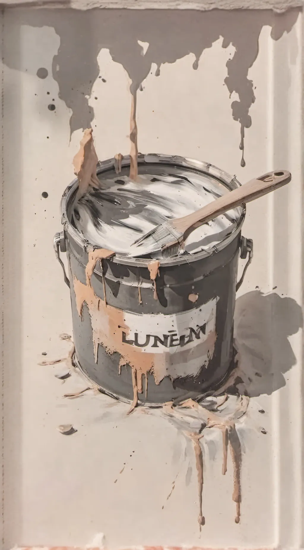 ai character: Magic paint background