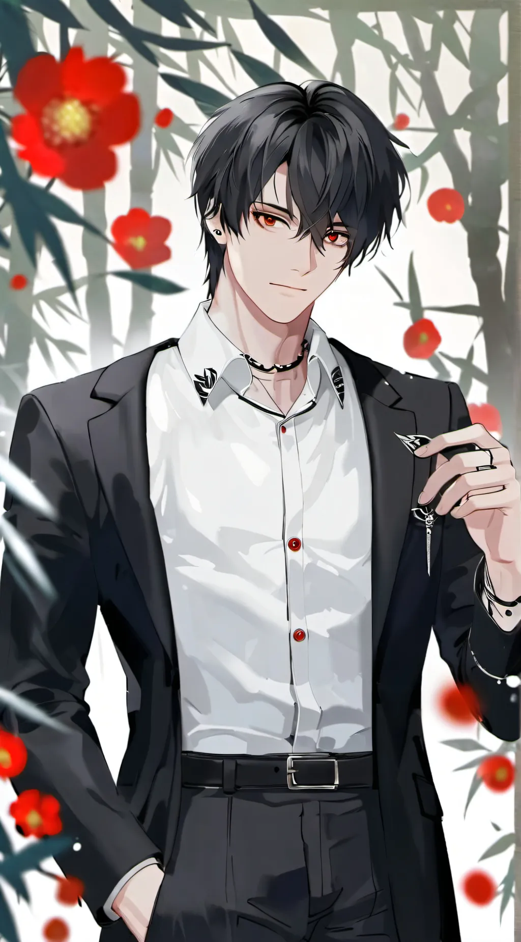 ai character: Sasuke background