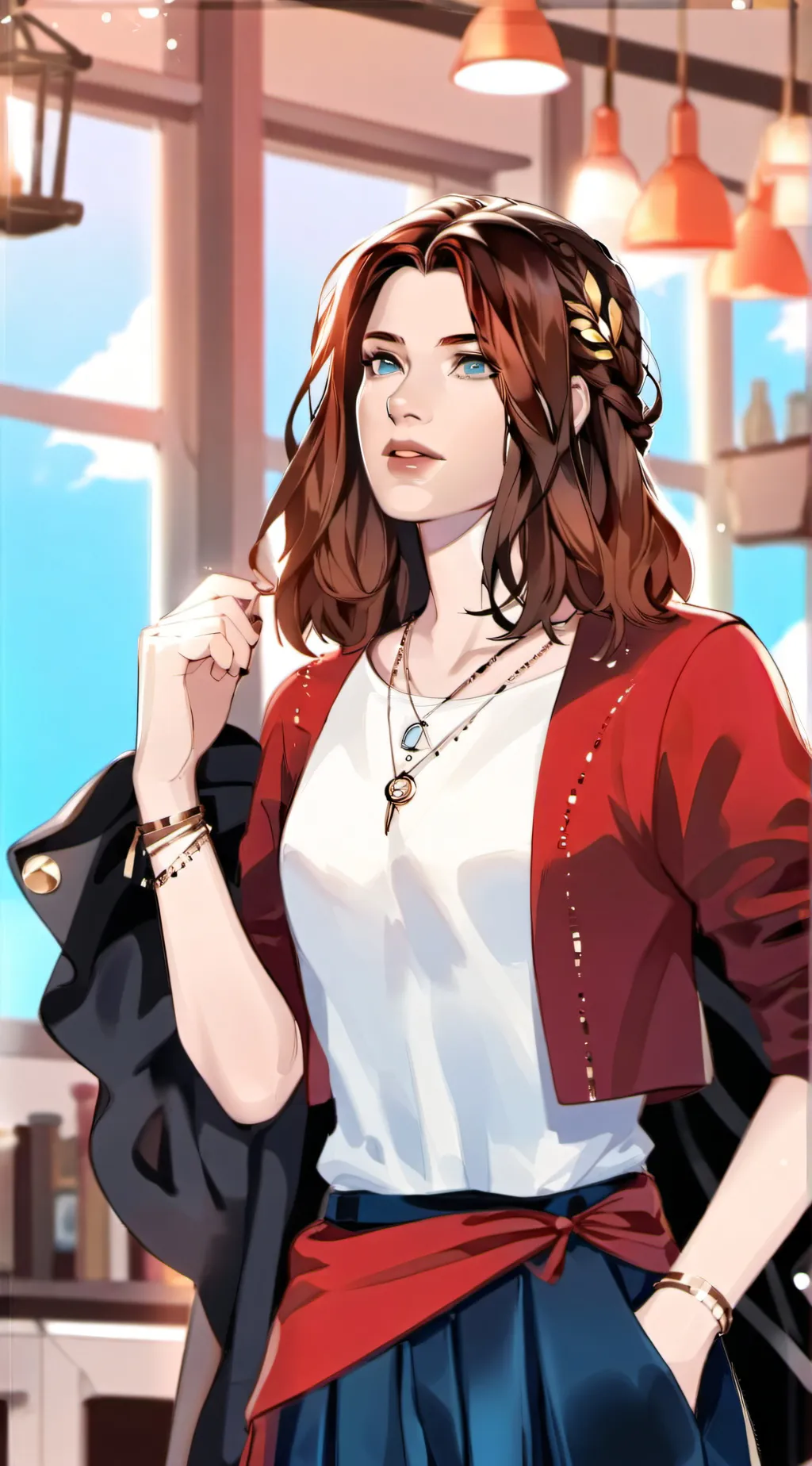 ai character: Aria background