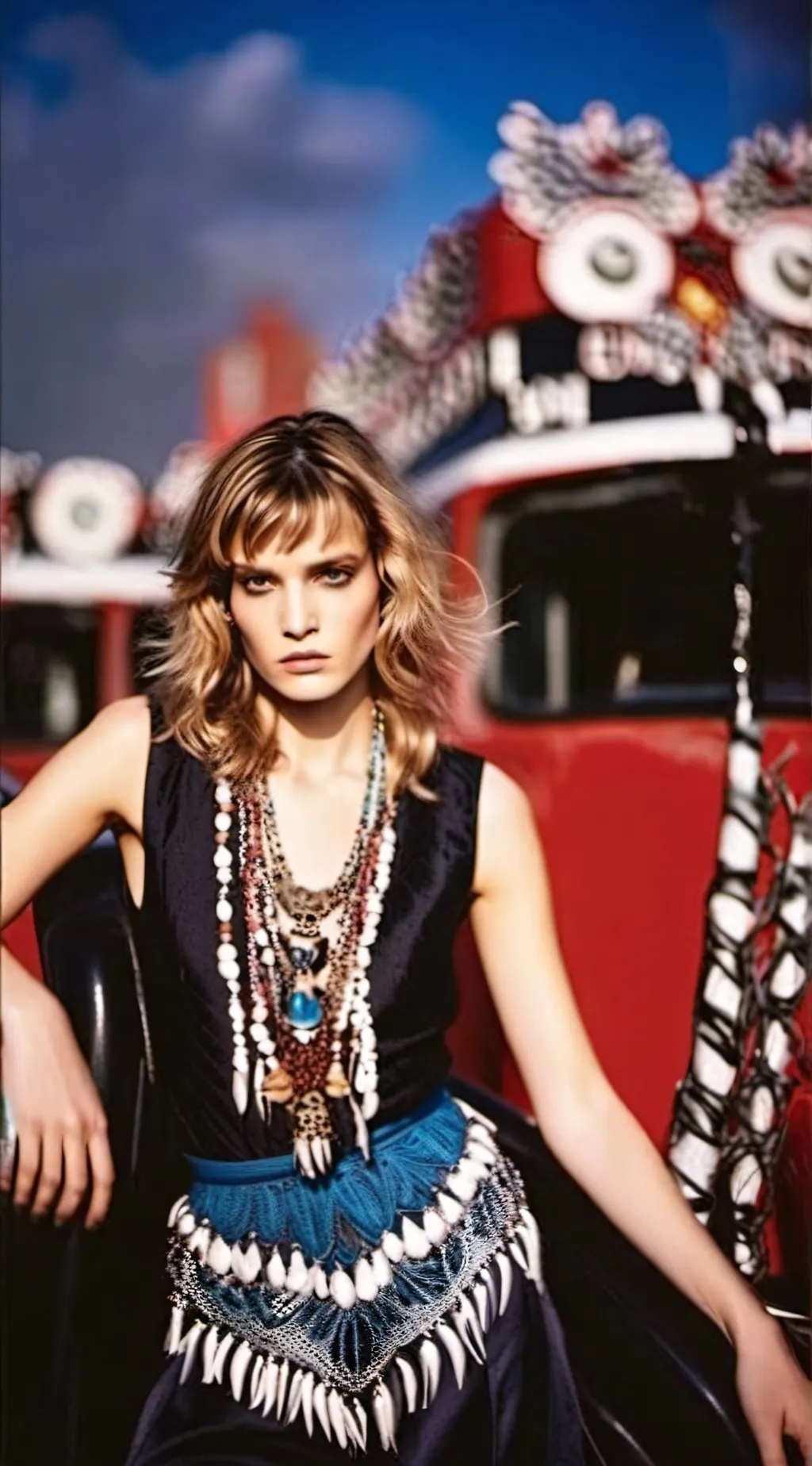 ai character: Måneskin background