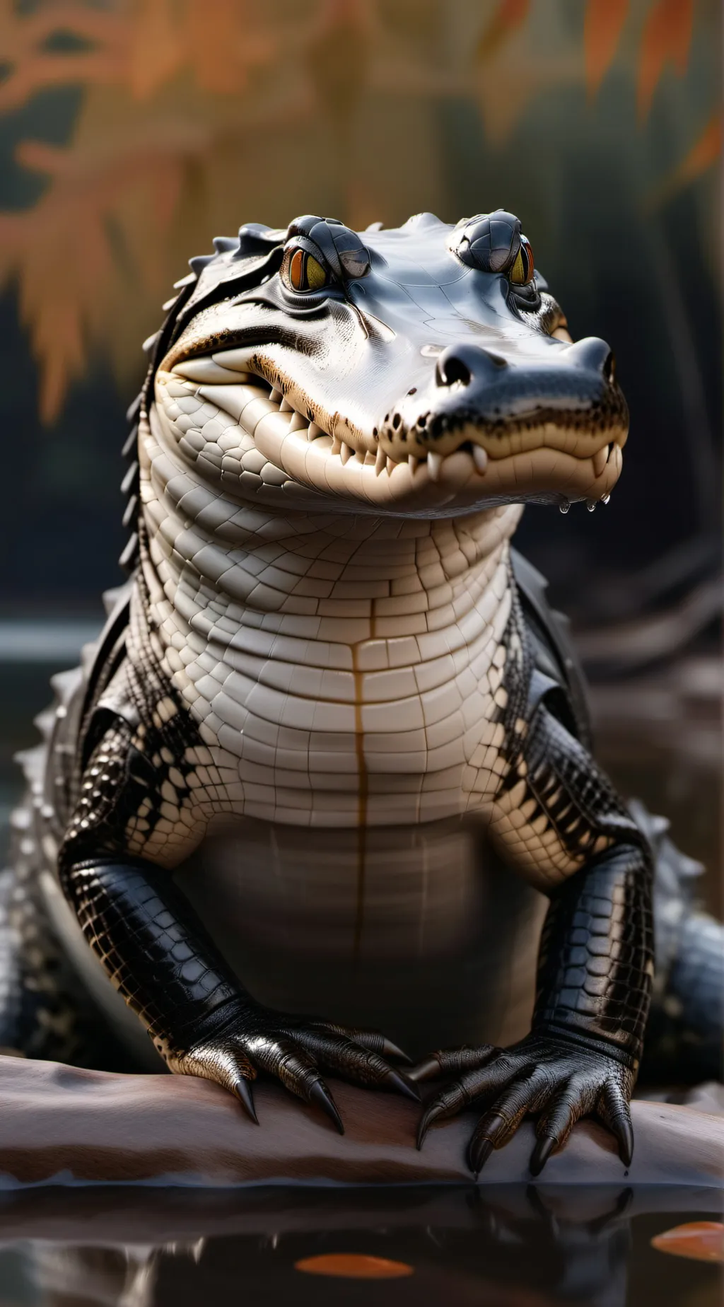 ai character: Alligator background
