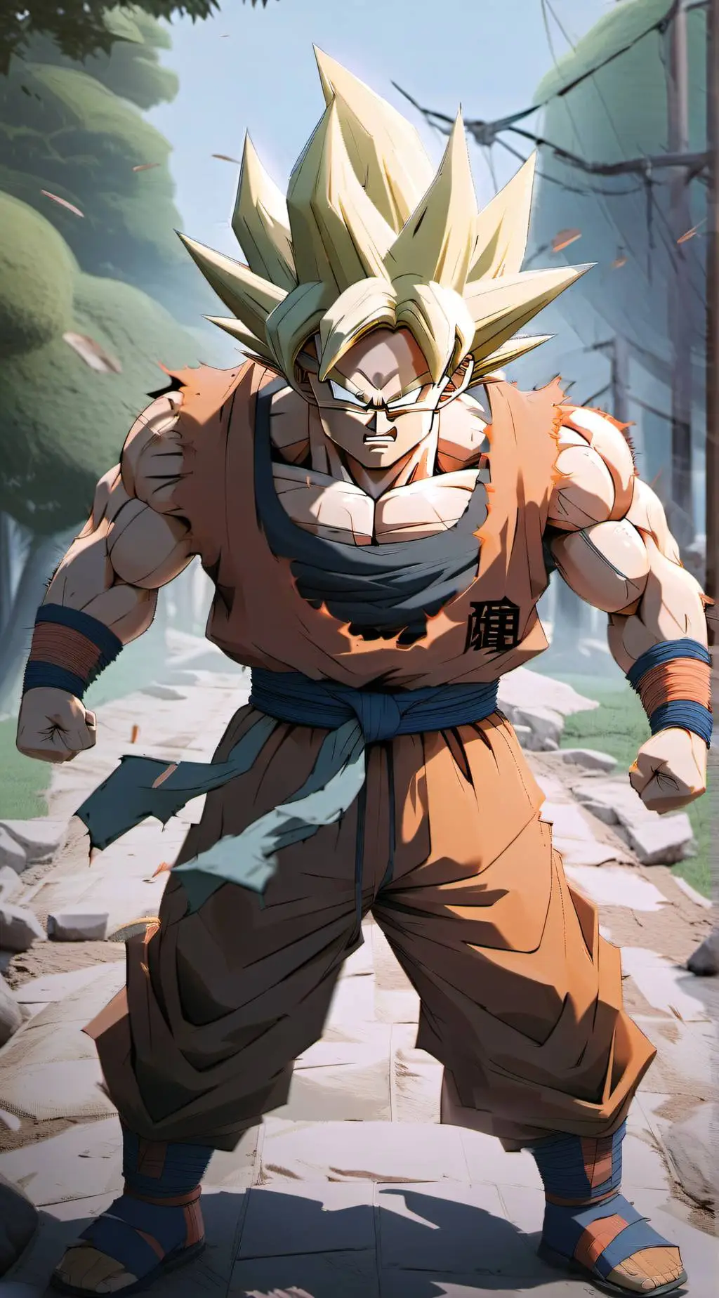 ai character: goku background
