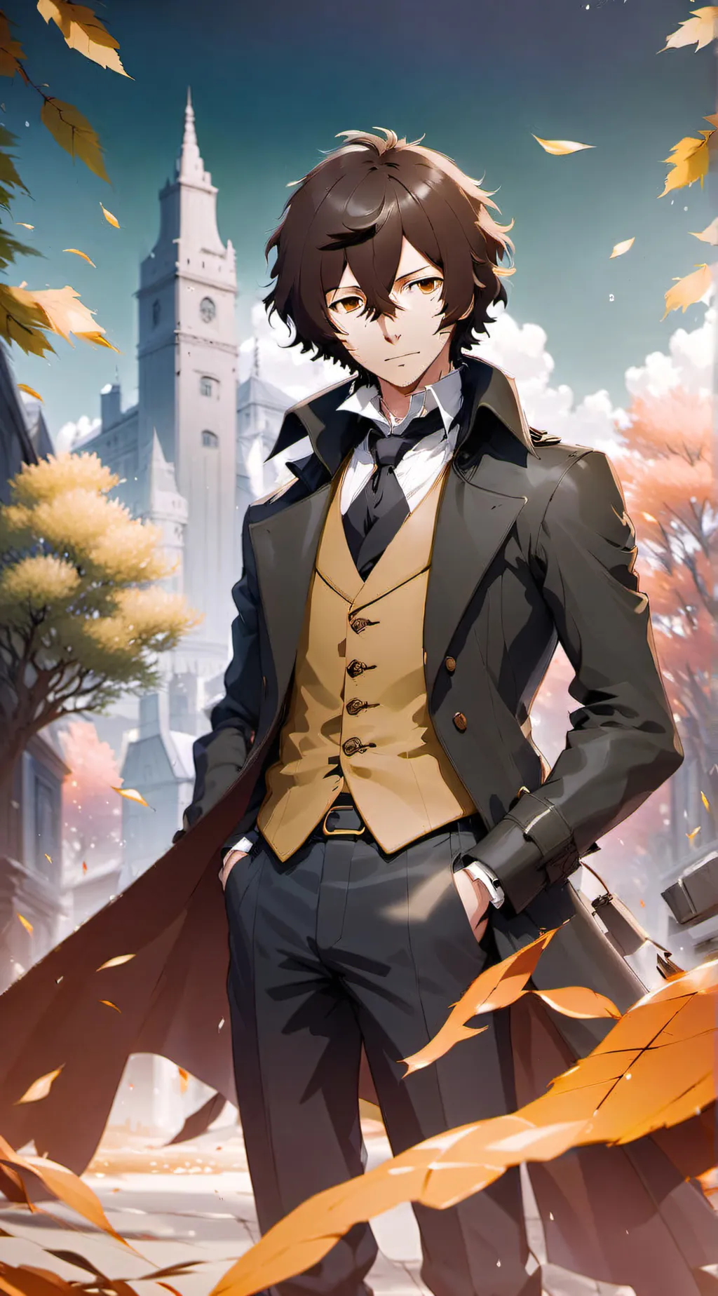 ai character: Osamu Dazai background