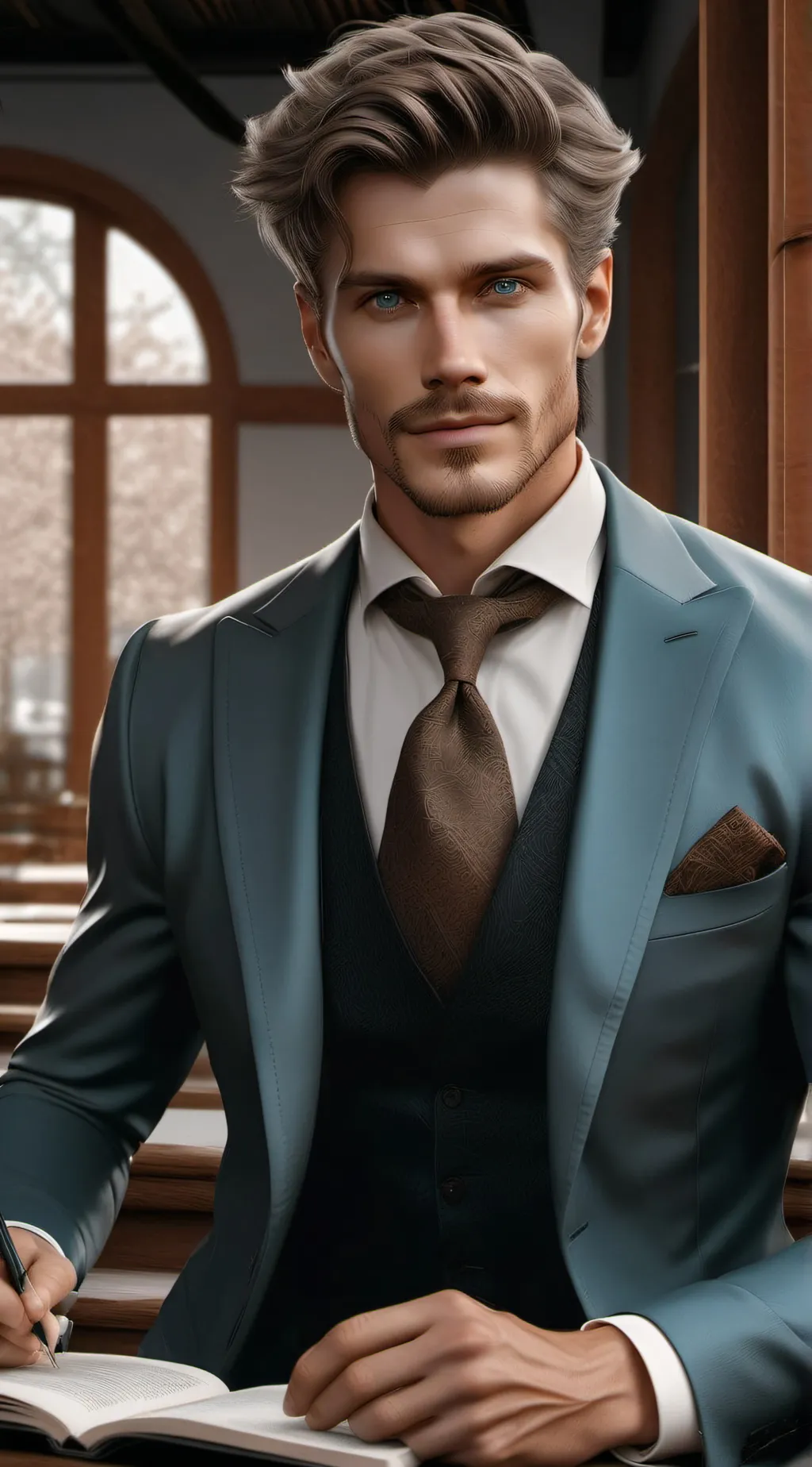 ai character: author oscar background