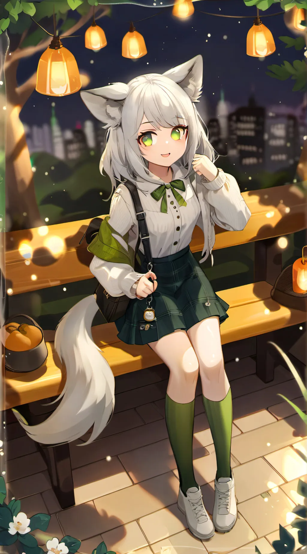 ai character: power school+hybre background