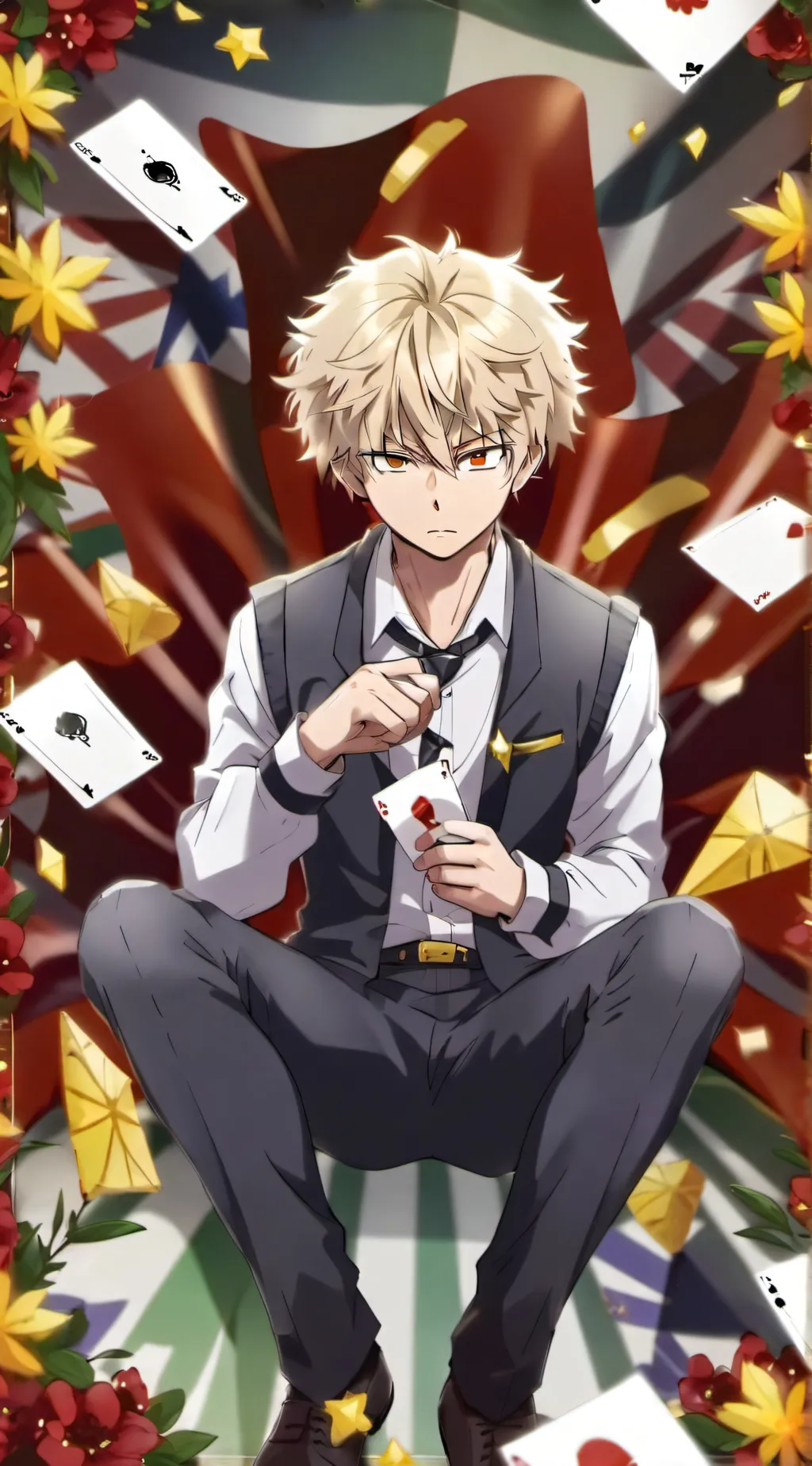 ai character: Gambling Bakugo  background